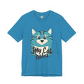 My Cat Rules T-Shirt — Cute Blue Cat Graphic Tee for Cat Lovers