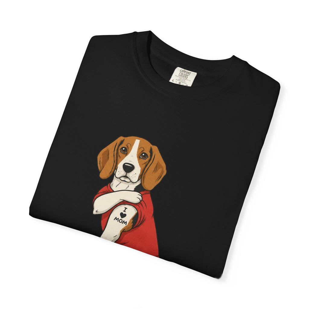 Beagle With Tattoo Graphic T-Shirt — Cute Retro Dog Tee