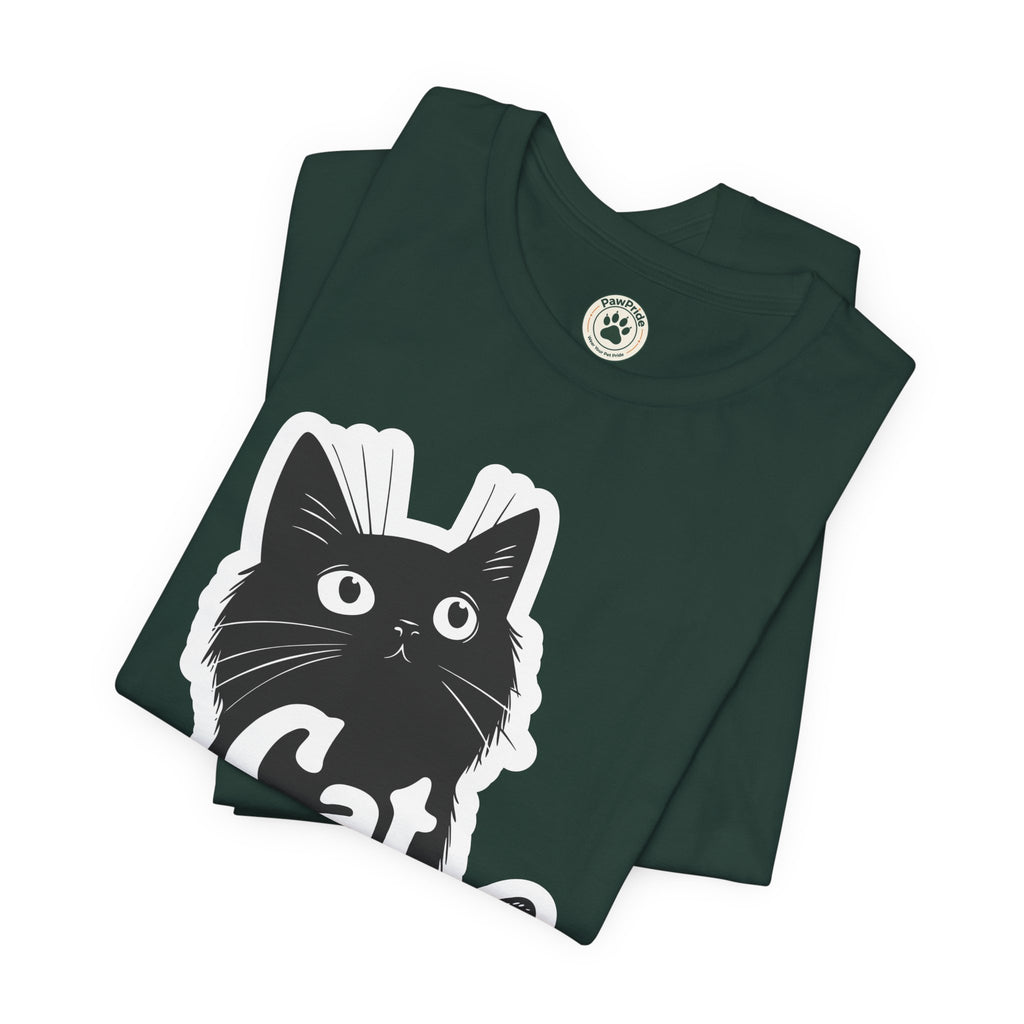 Cat Mama T-Shirt – Cute Black Cat Graphic Tee for Cat Lovers