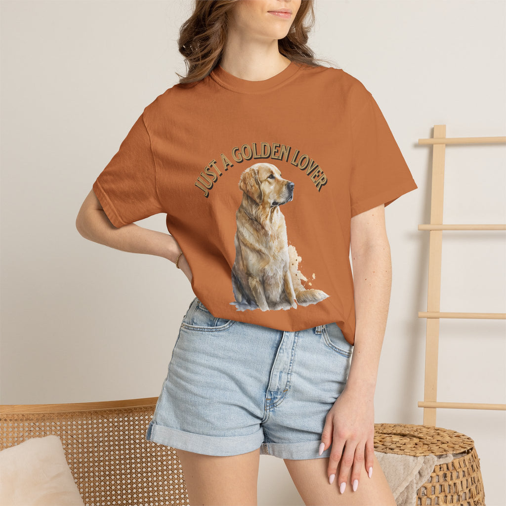 Just a Golden Lover T‑Shirt – Golden Retriever Dog Tee