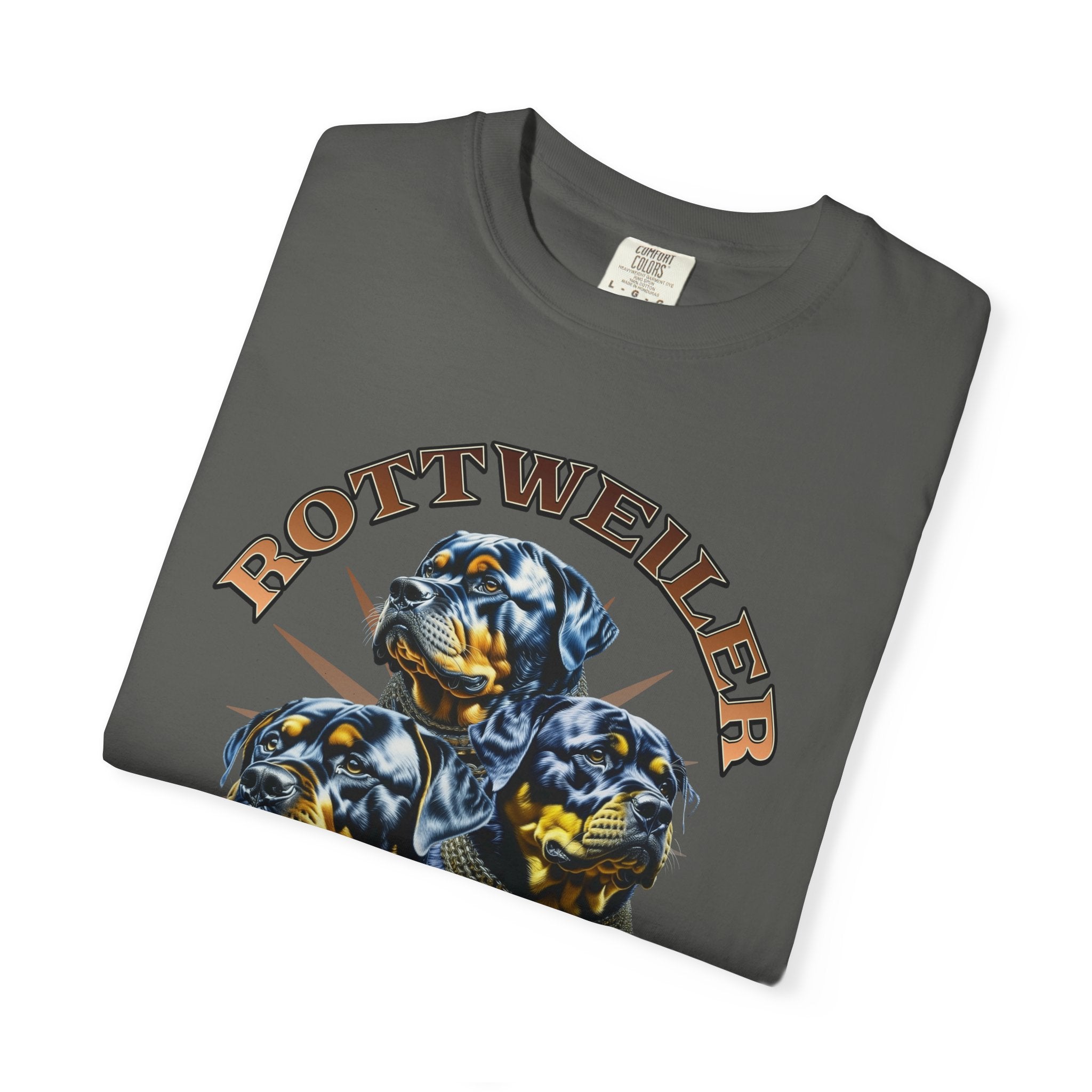 Rottweiler Guard Dog T-Shirt — Vintage Triple Rottweiler Graphic