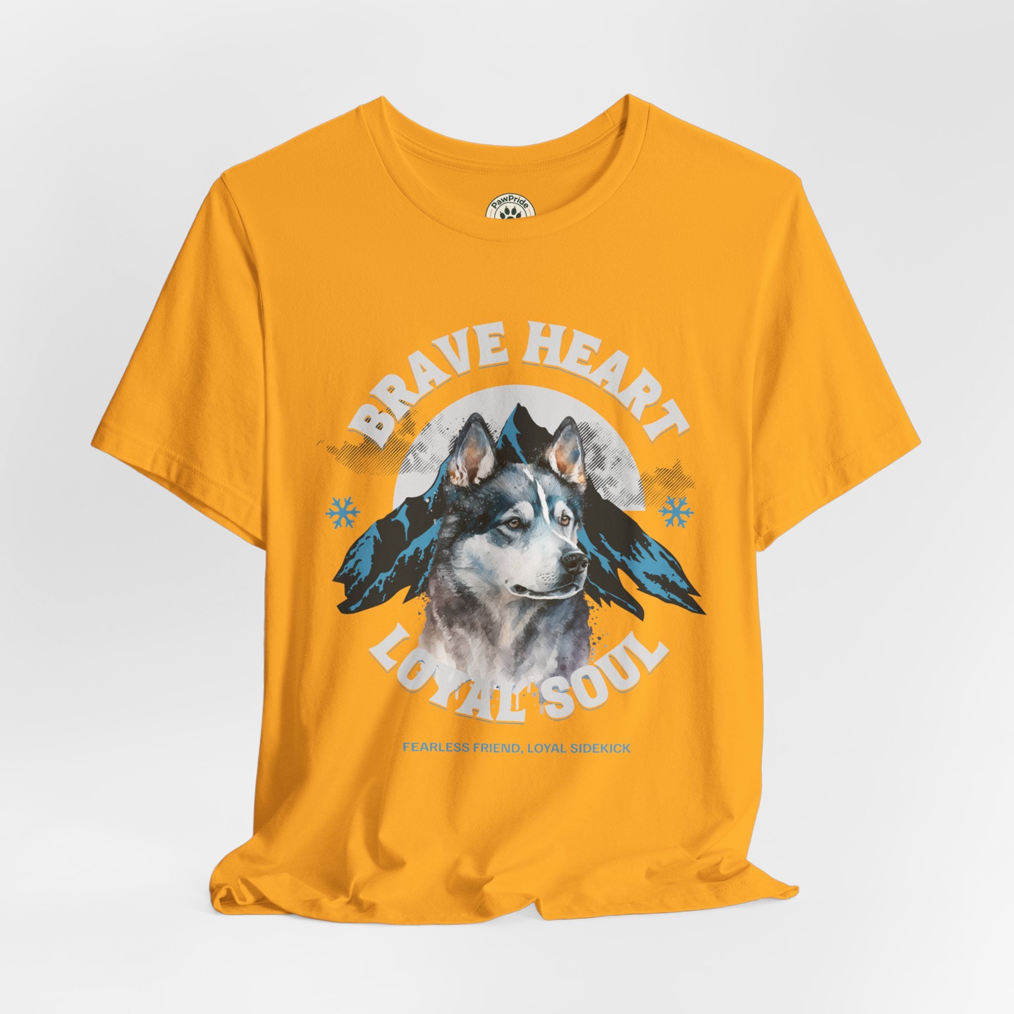 Husky T-Shirt "Brave Heart Loyal Soul" – Wildlife Mountain Graphic Tee