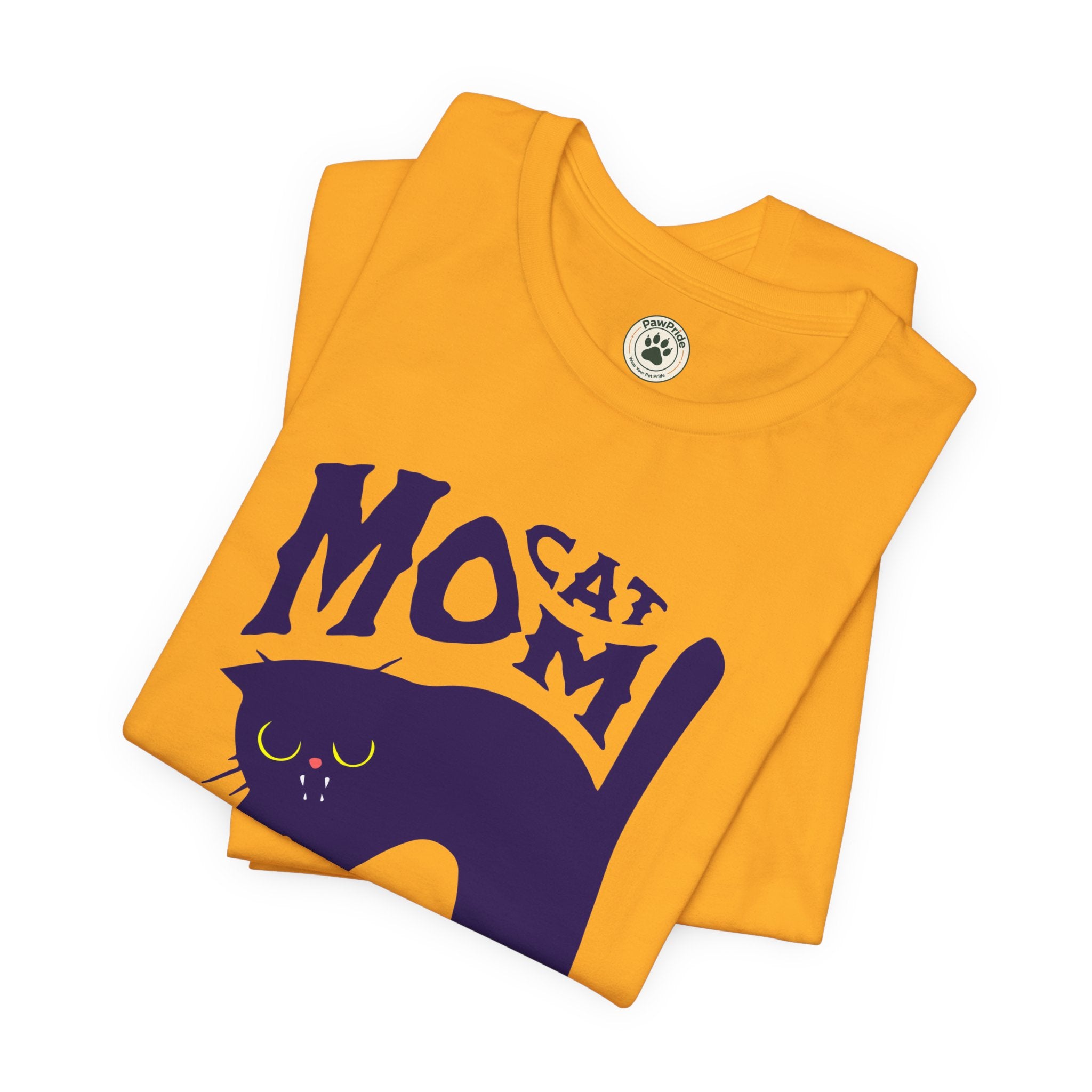 Cat Mom Graphic Tee — Cute Black Cat Illustration