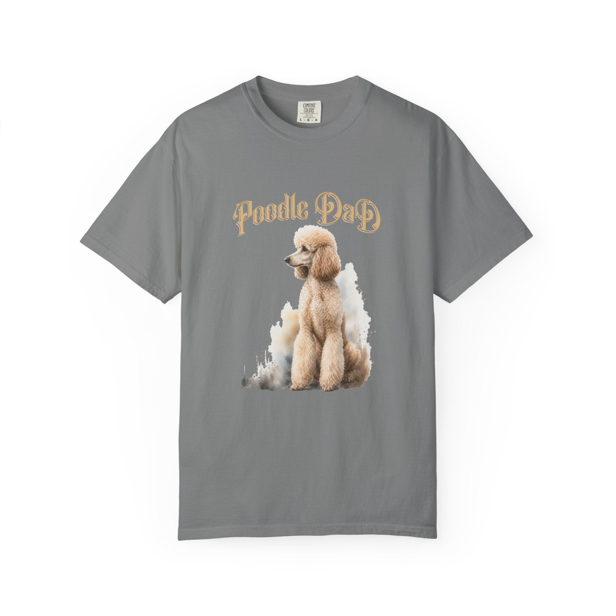Poodle Dad T-Shirt — Watercolor Poodle Graphic Tee for Dog Lovers