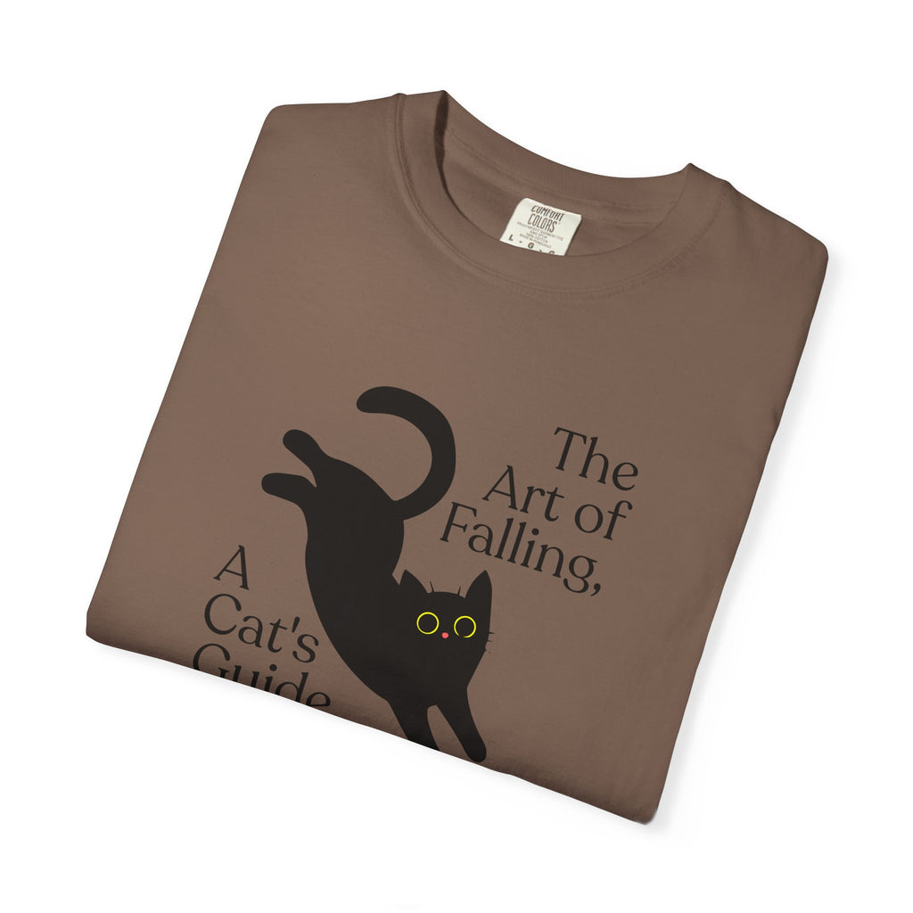 Cat "The Art of Falling" Graphic T-Shirt — A Cat’s Guide to Life