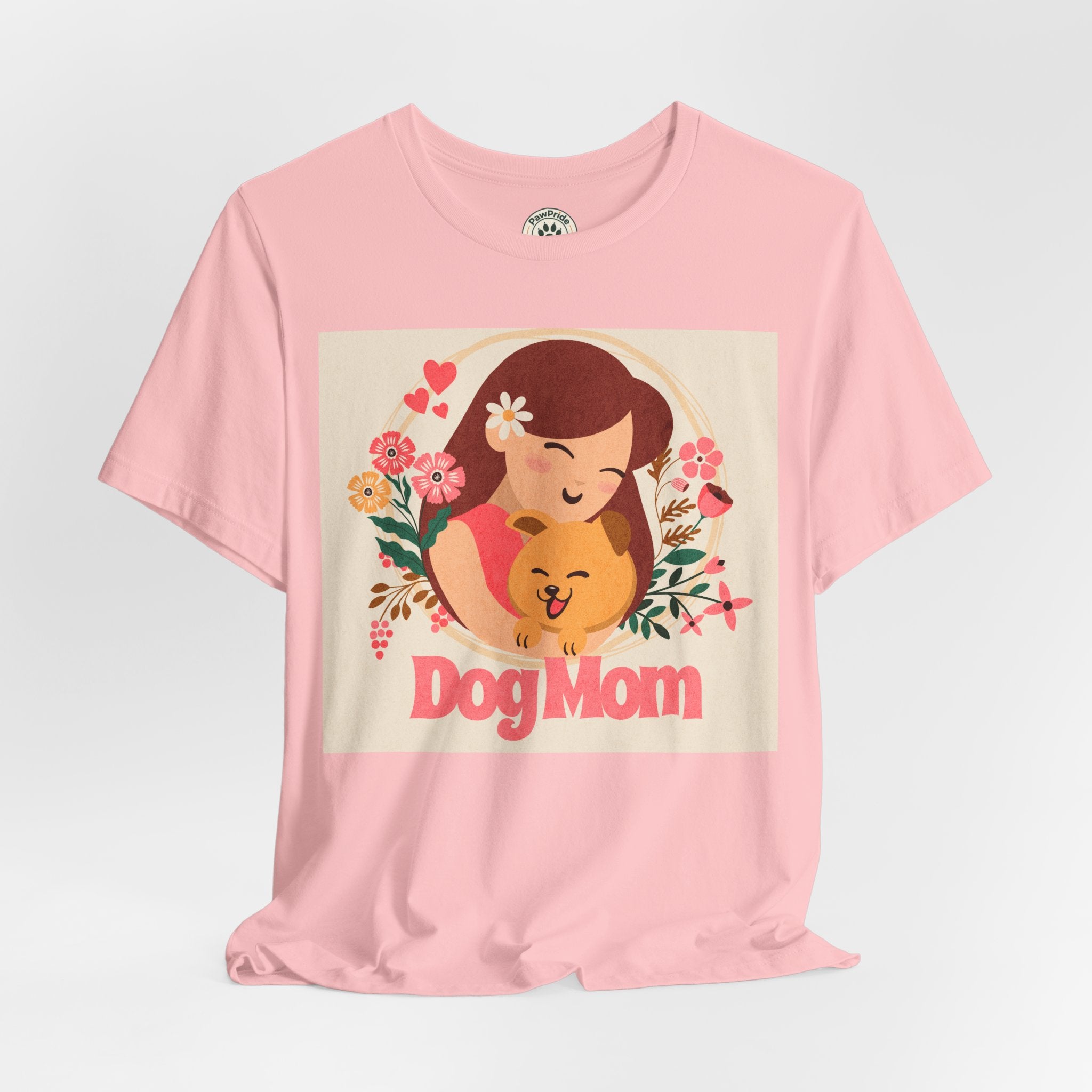 Dog Mom T-Shirt — Cute Floral Dog Mom Tee