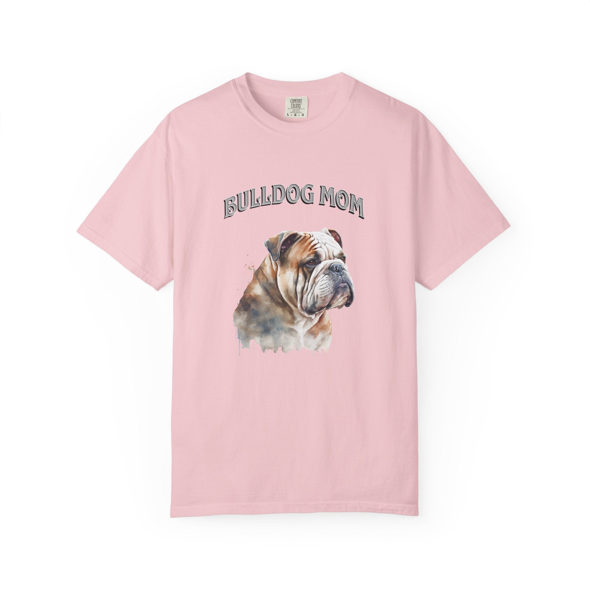 Bulldog Mom T-Shirt — Watercolor English Bulldog Tee for Dog Lovers