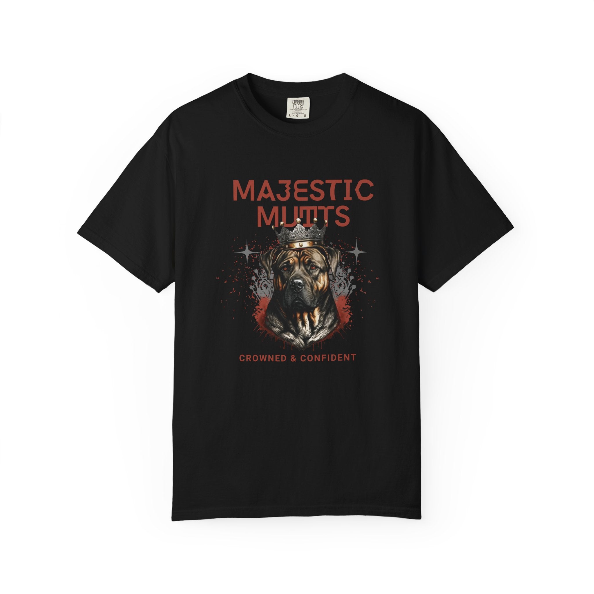 Majestic Mutts T-Shirt — Crowned & Confident Dog Lover Tee