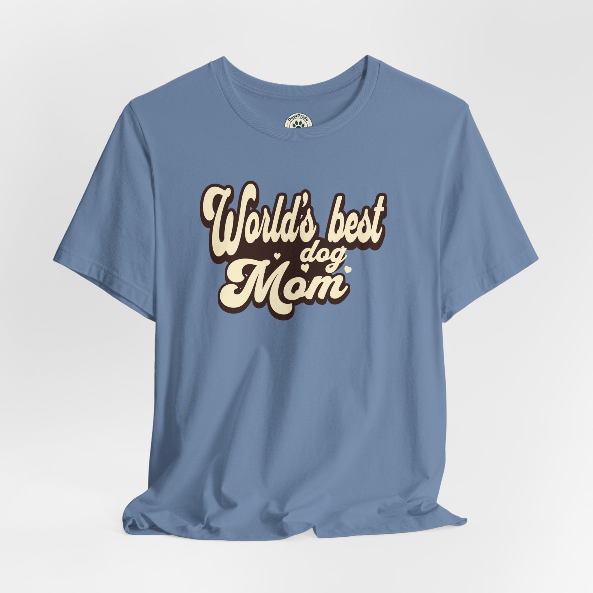 World's Best Dog Mom T-Shirt — Retro Script Pet Mom Tee