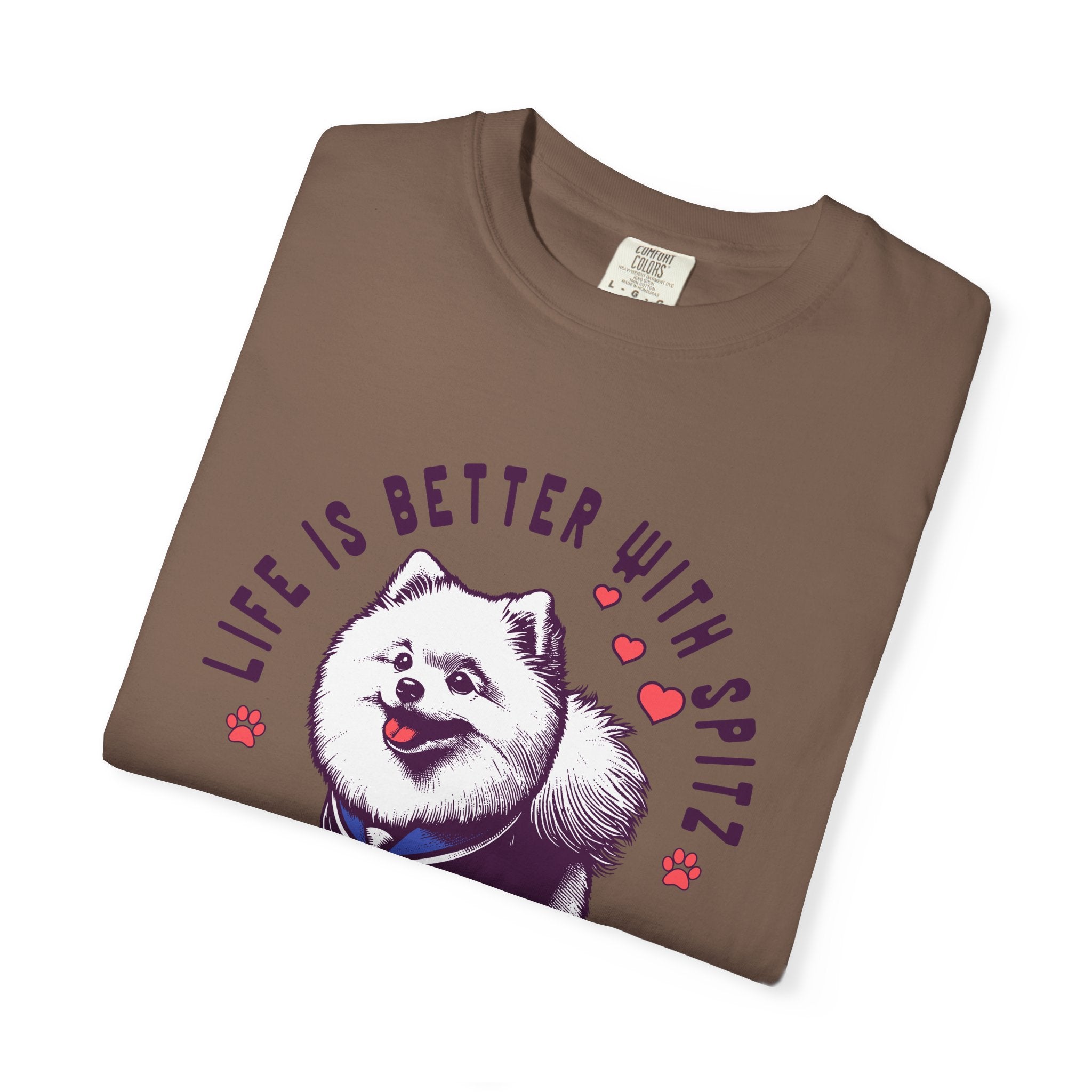 Spitz Love T-Shirt — "Life Is Better With Spitz" Cute Dog Graphic Tee
