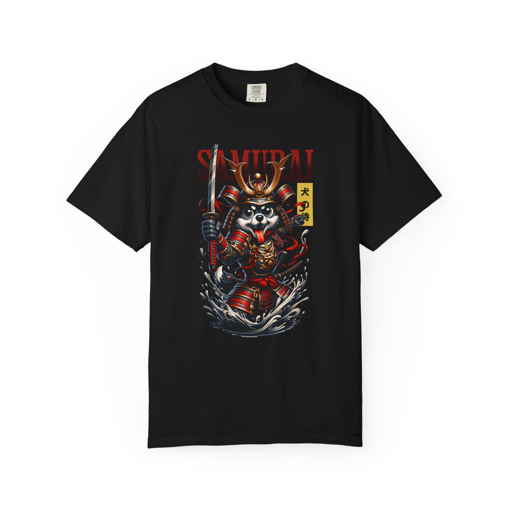 Samurai Raccoon T-Shirt — Cute Warrior Graphic Tee
