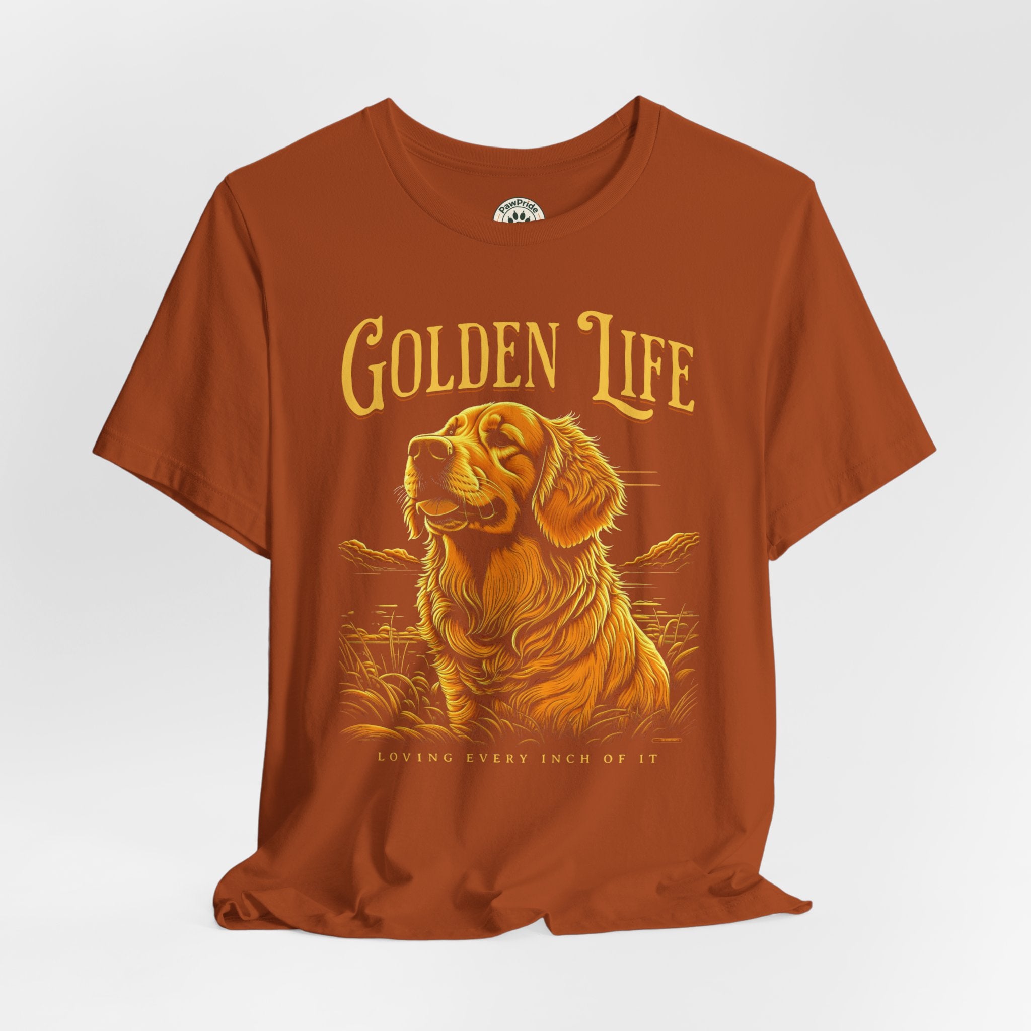 Golden Life Golden Retriever T-Shirt — "Golden Life" Graphic Tee for Dog Lovers