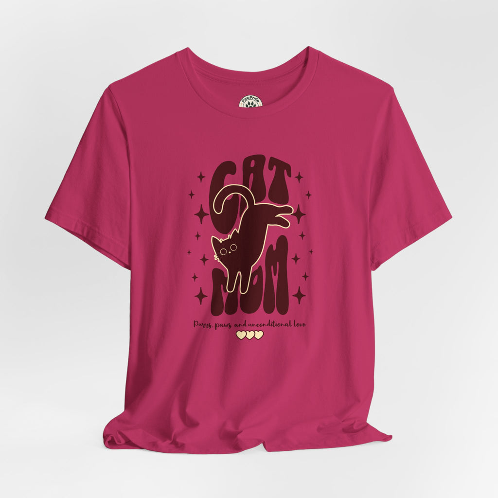 Cat Mom Retro Graphic Tee — "Cat Mom" Vintage Cat Lover T‑Shirt