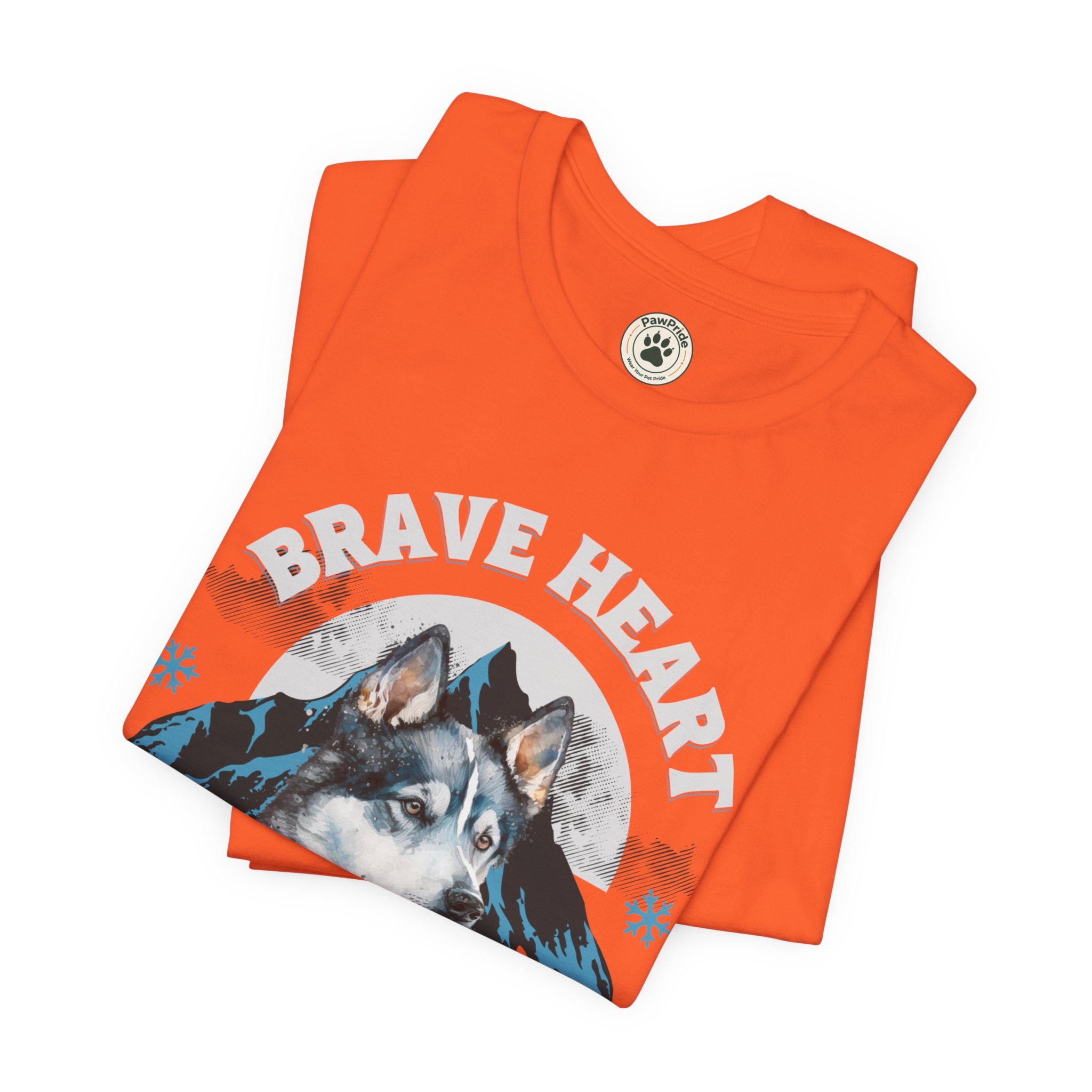 Husky T-Shirt "Brave Heart Loyal Soul" – Wildlife Mountain Graphic Tee