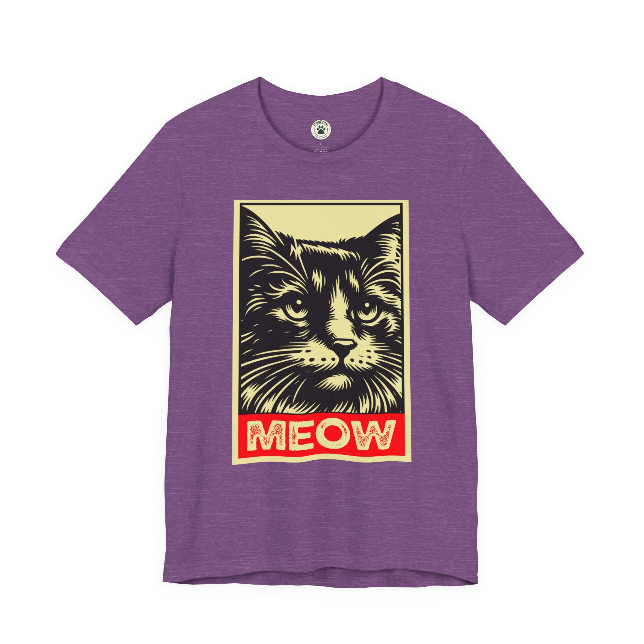 Meow Cat Portrait Tee — Graphic Cat Shirt