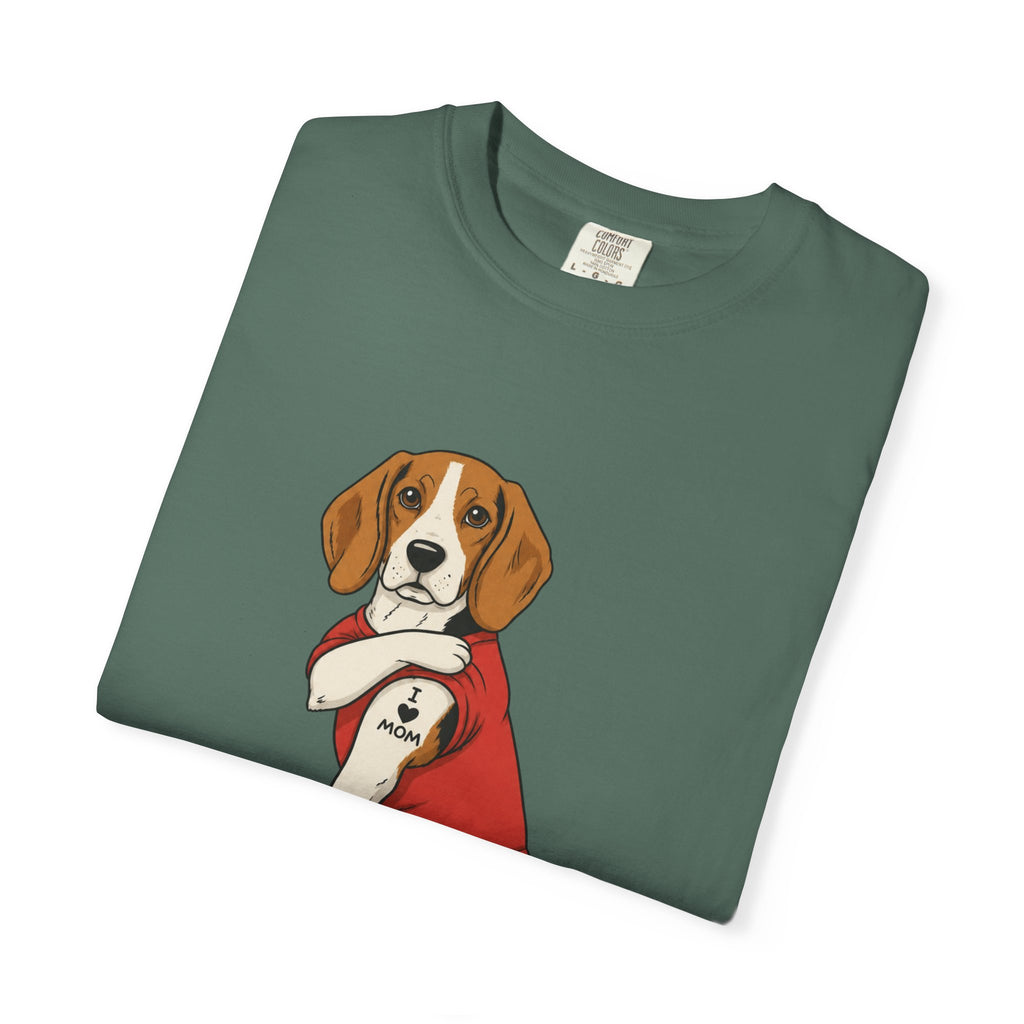 Beagle With Tattoo Graphic T-Shirt — Cute Retro Dog Tee