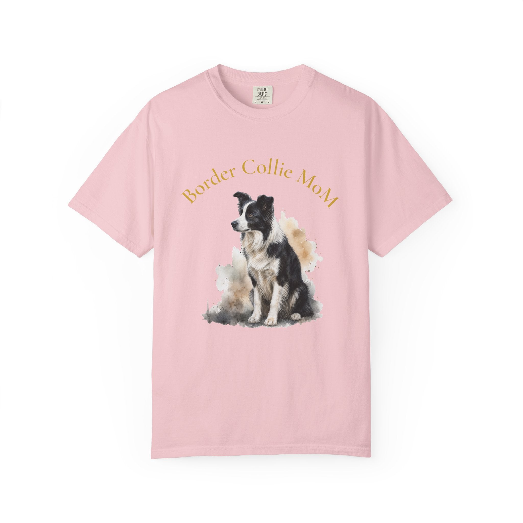 Border Collie Mom T-Shirt — Watercolor Dog Tee for Pet Lovers