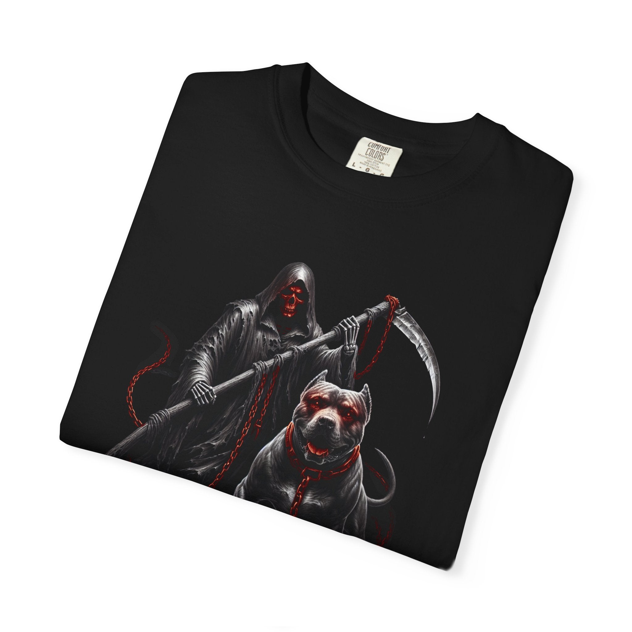 Death Stalker T-Shirt — Grim Reaper & Bulldog Graphic Tee