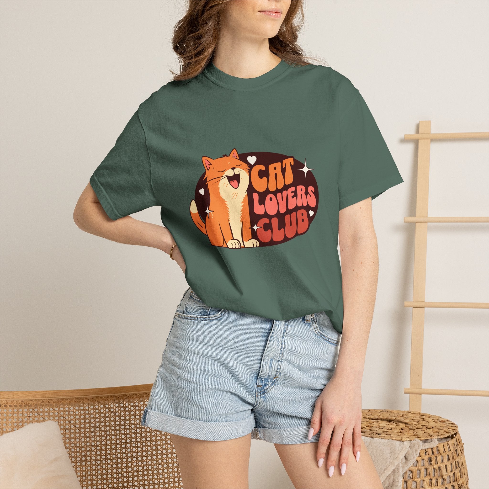 Cat Lovers Club T-Shirt — Cute Retro Cat Graphic Tee