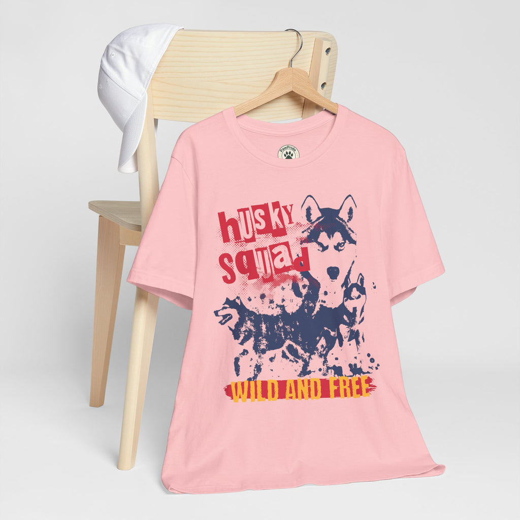 Husky Squad Tee — Wild and Free Siberian Husky Graphic T-Shirt