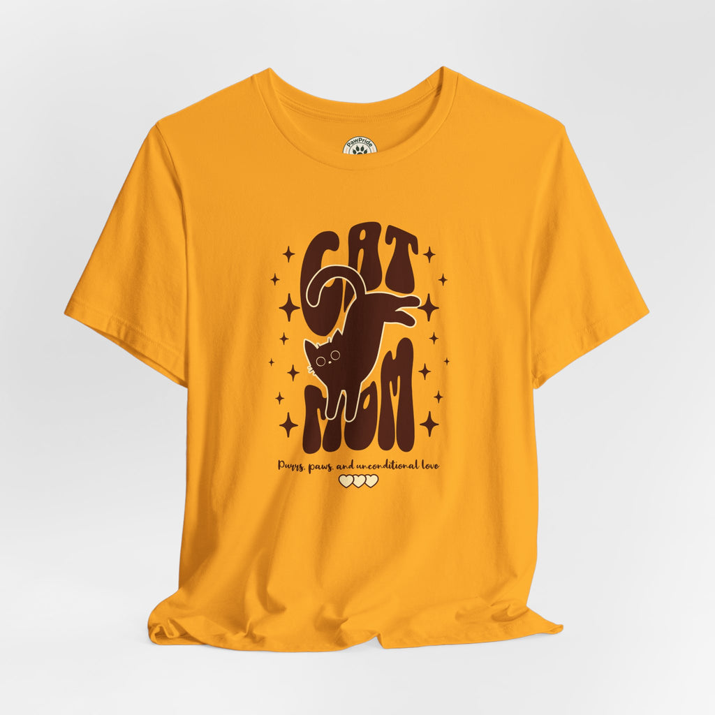 Cat Mom Retro Graphic Tee — "Cat Mom" Vintage Cat Lover T‑Shirt