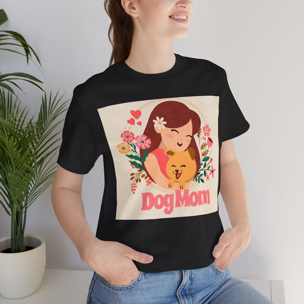 Dog Mom T-Shirt — Cute Floral Dog Mom Tee