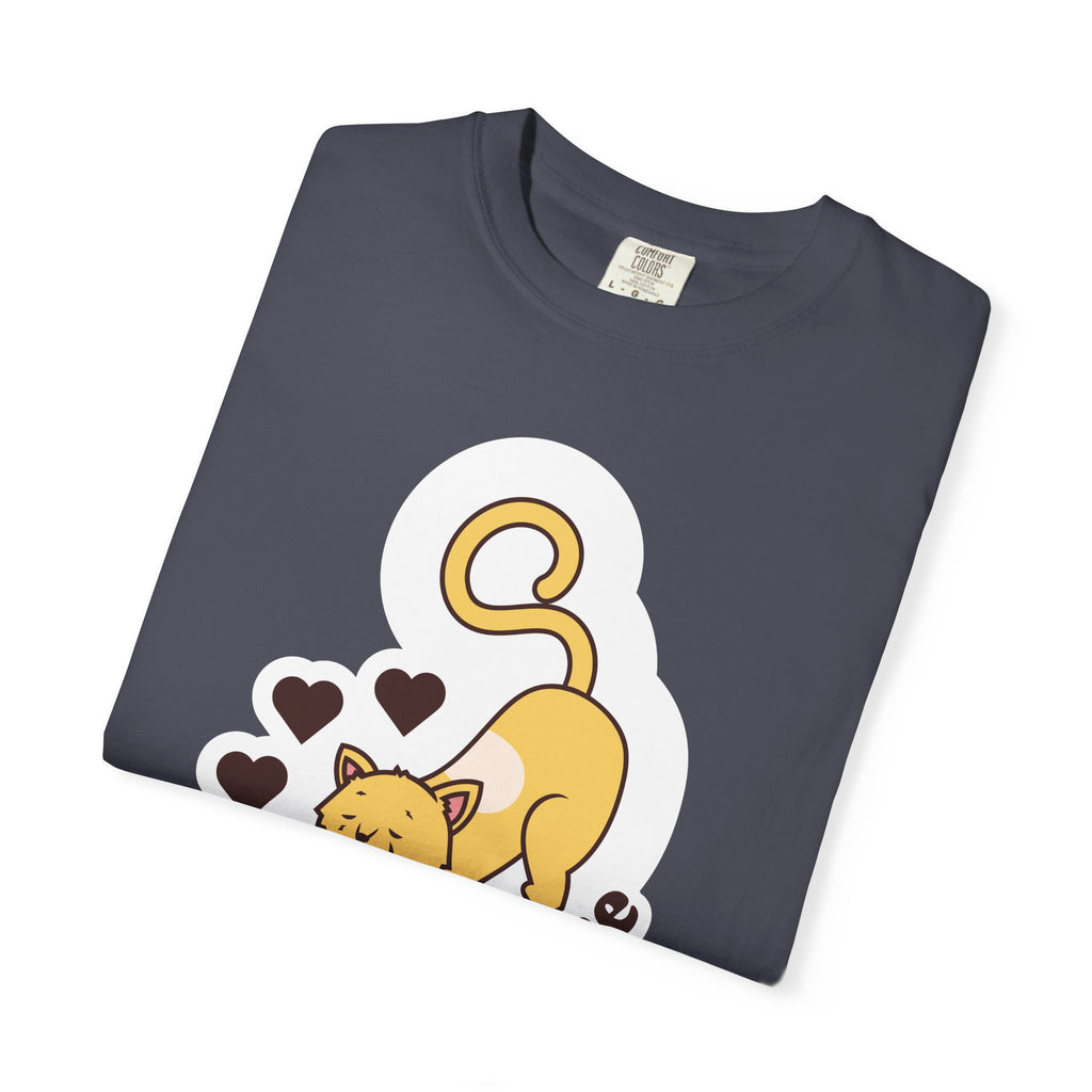 Pawsome Cat T-Shirt — Cute Stretching Kitty Graphic Tee