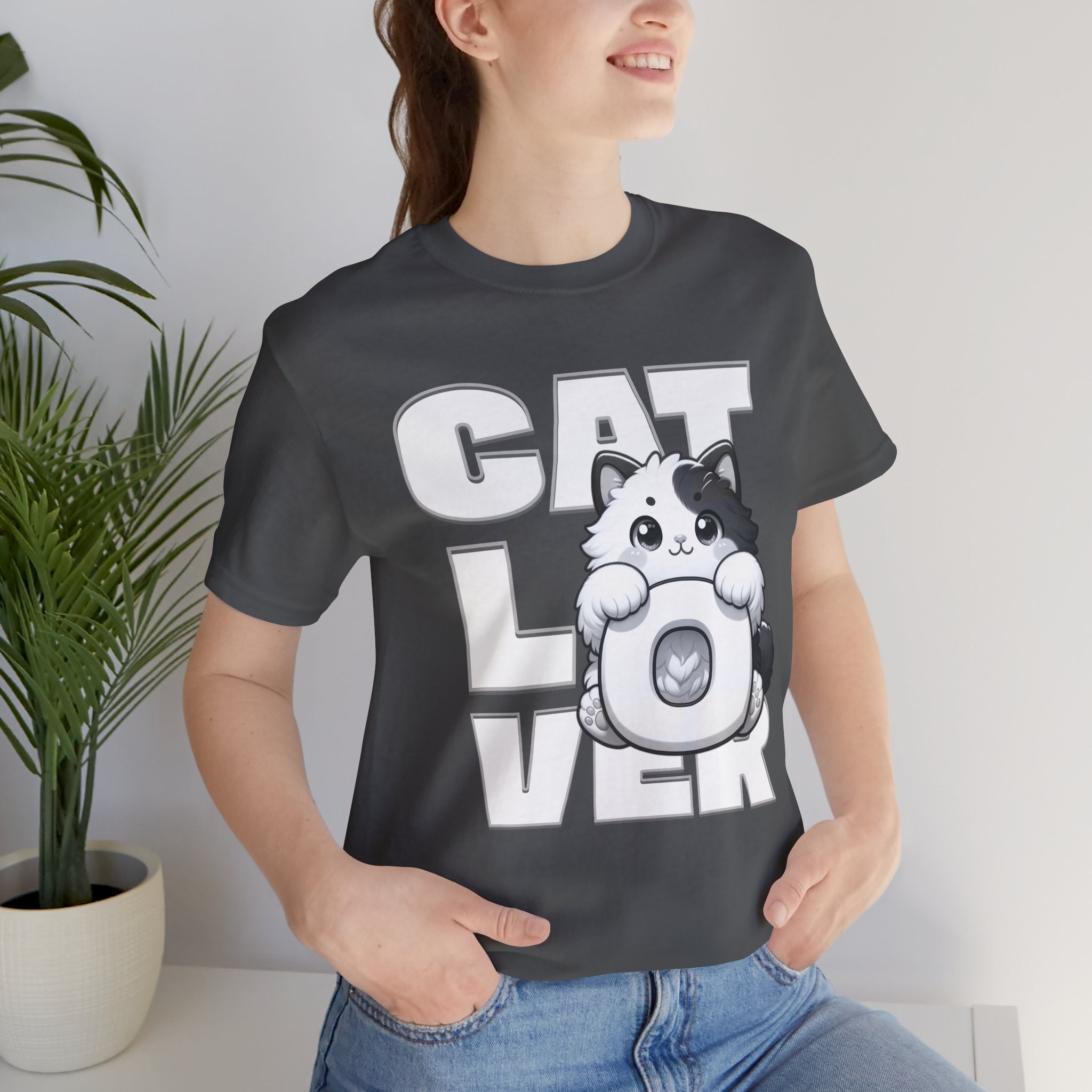 Cat Lover T‑Shirt — Cute Kitten Donut Graphic Tee for Cat Fans