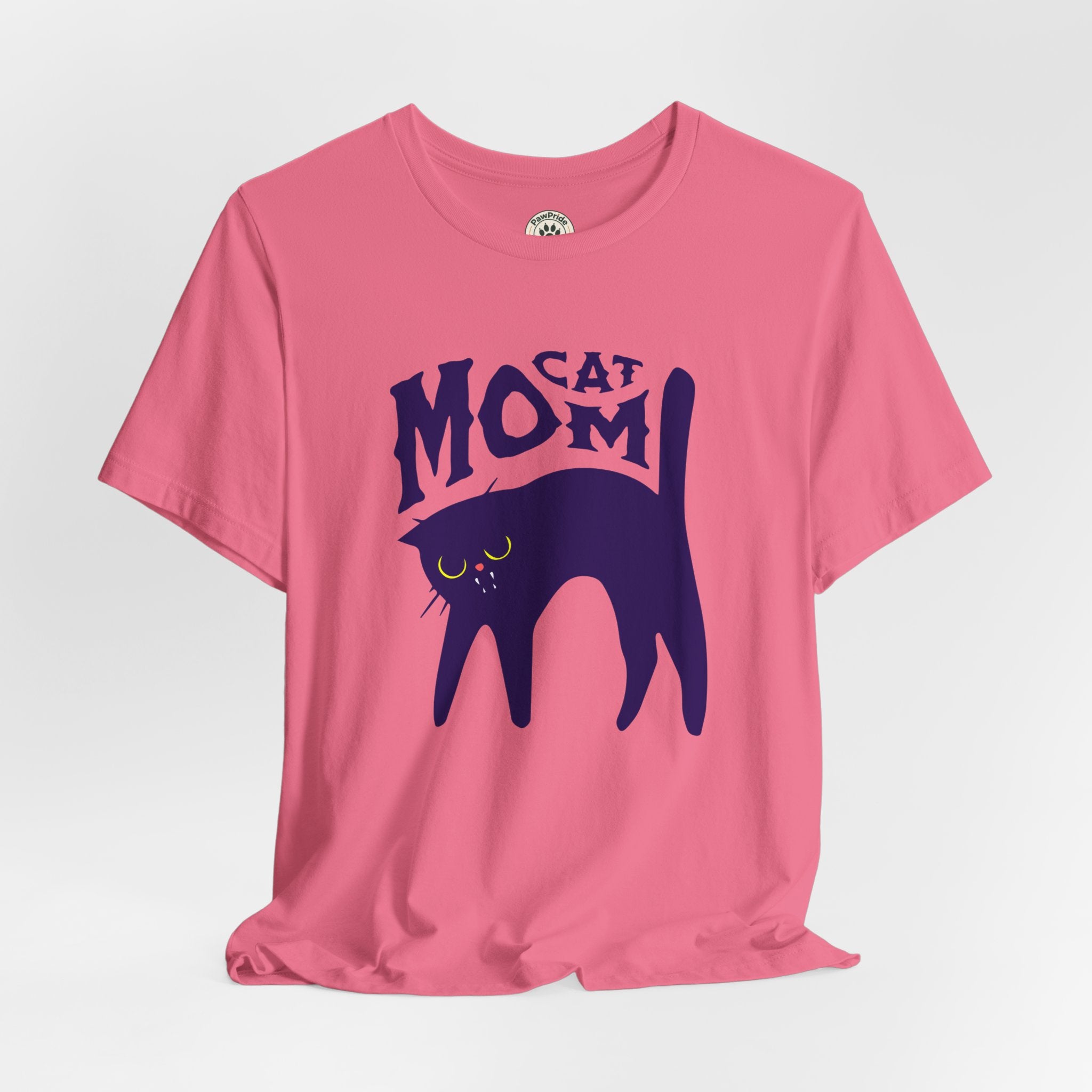 Cat Mom Graphic Tee — Cute Black Cat Illustration