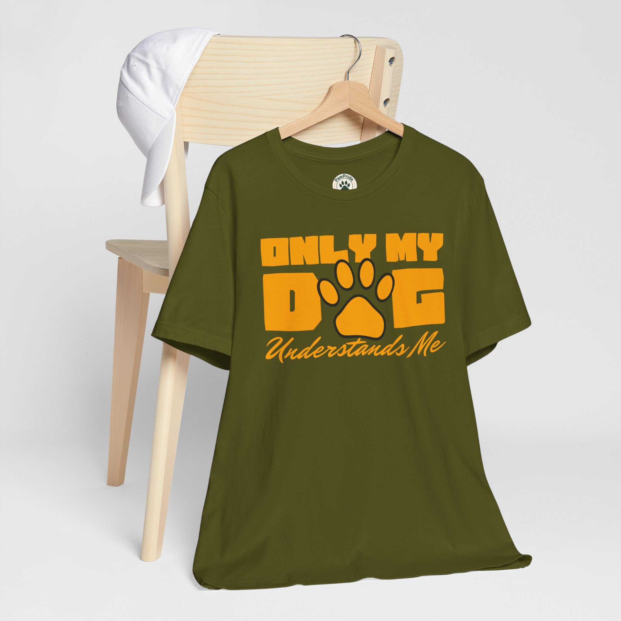 Dog Lover T‑Shirt — "Only My Dog Understands Me" Paw Print Tee