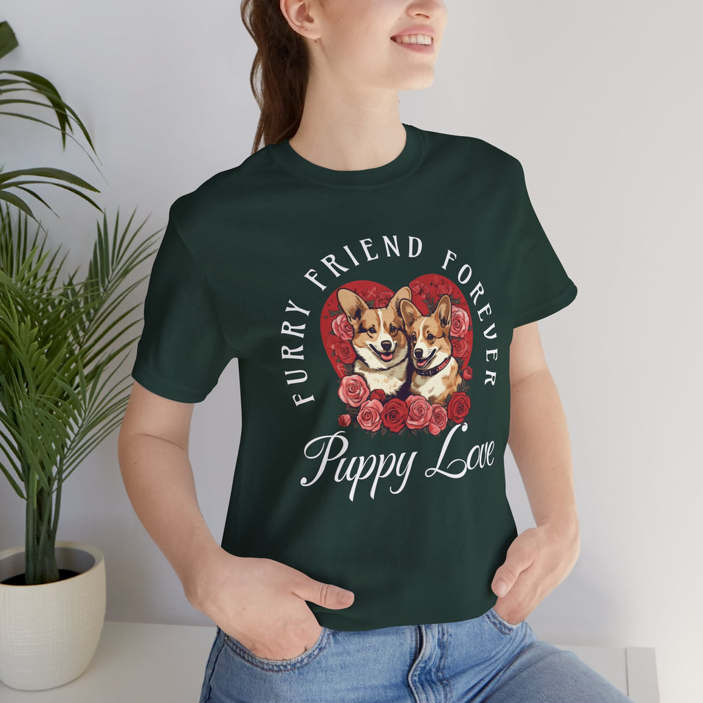 Puppy Love T-Shirt — "Furry Friend Forever" Corgi Tee