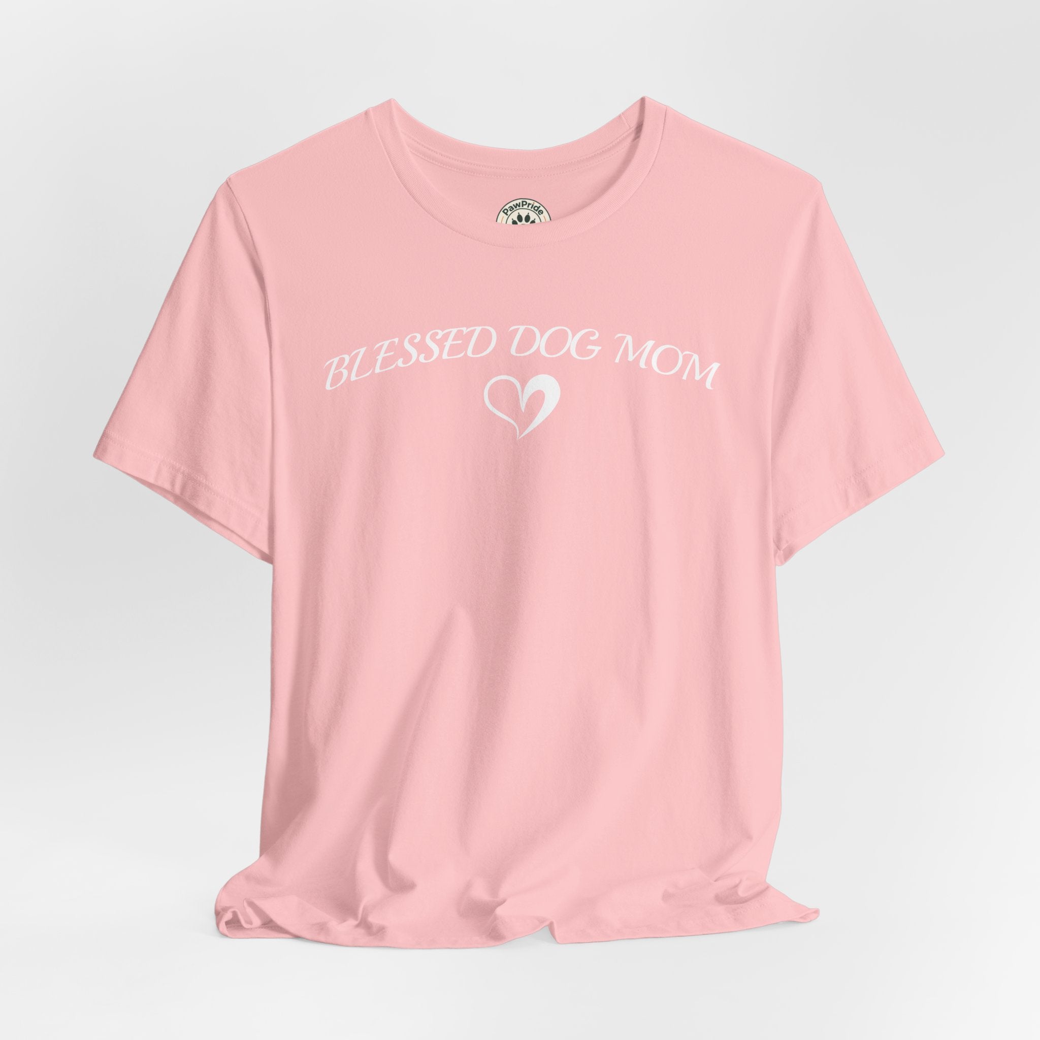 Blessed Dog Mom T-Shirt — Women’s Dog Lover Tee with Heart