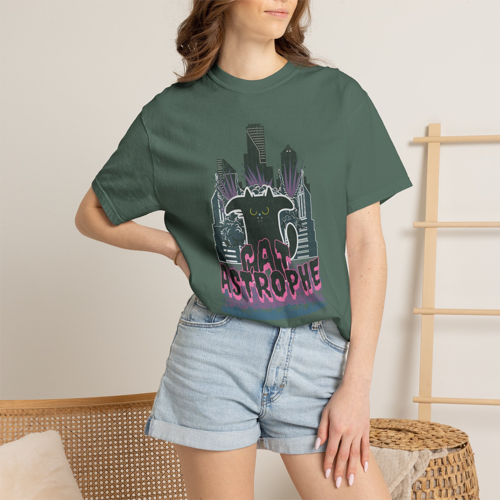 Astrophe Cityscape T-Shirt — Retro Monster Graphic Tee
