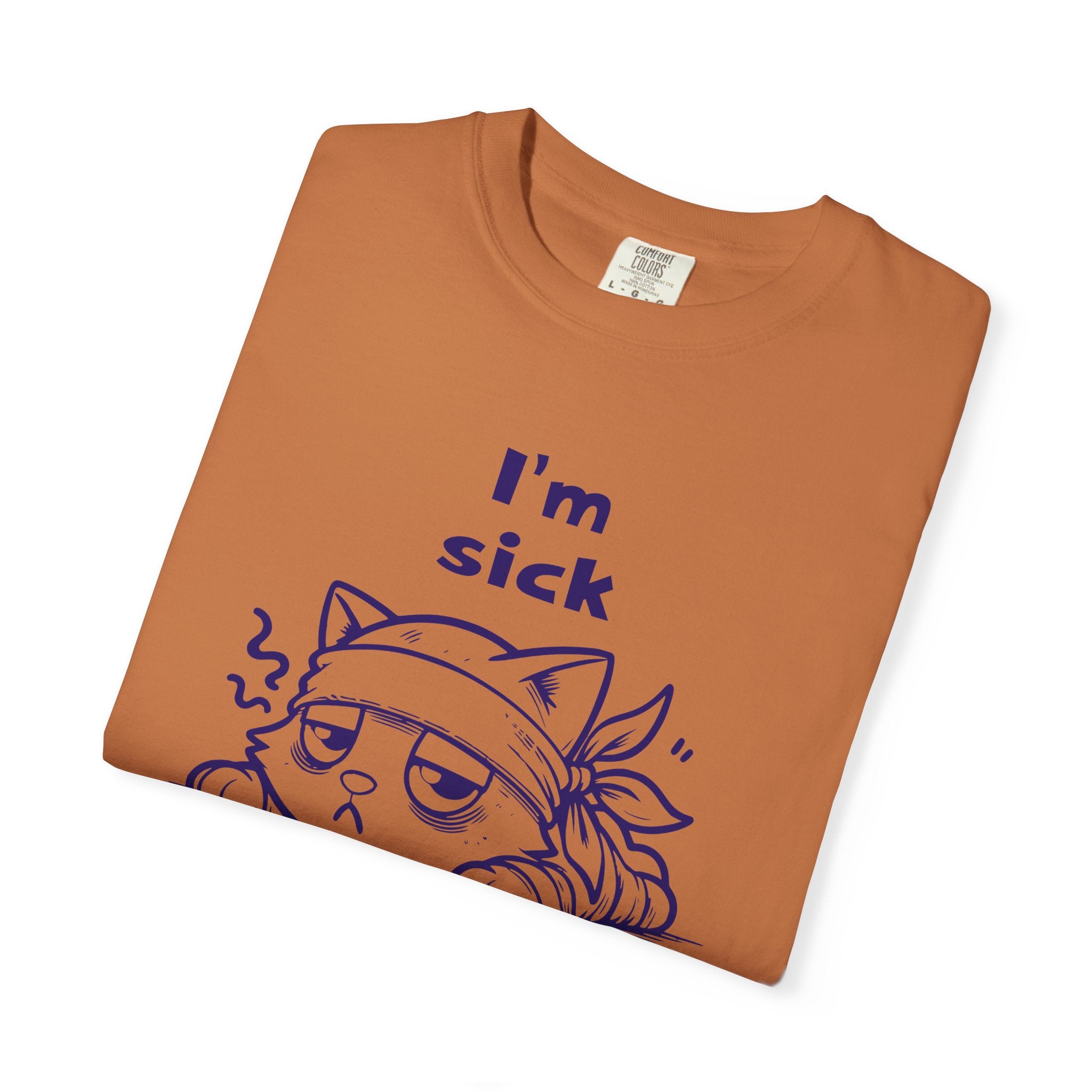 T-Shirt — “I’m Sick of People” Cute Grumpy Cat Graphic Tee