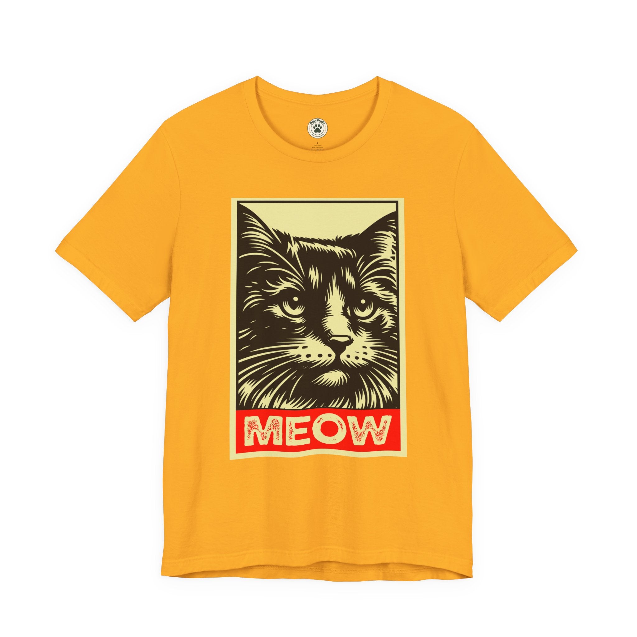 Meow Cat Portrait Tee — Graphic Cat Shirt