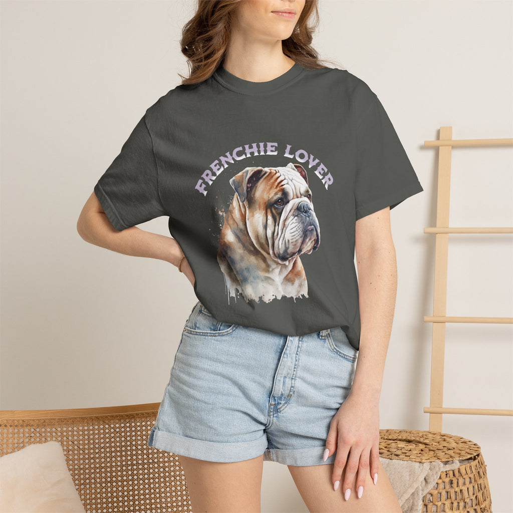 Frenchie Lover T-Shirt — Watercolor English Bulldog Tee