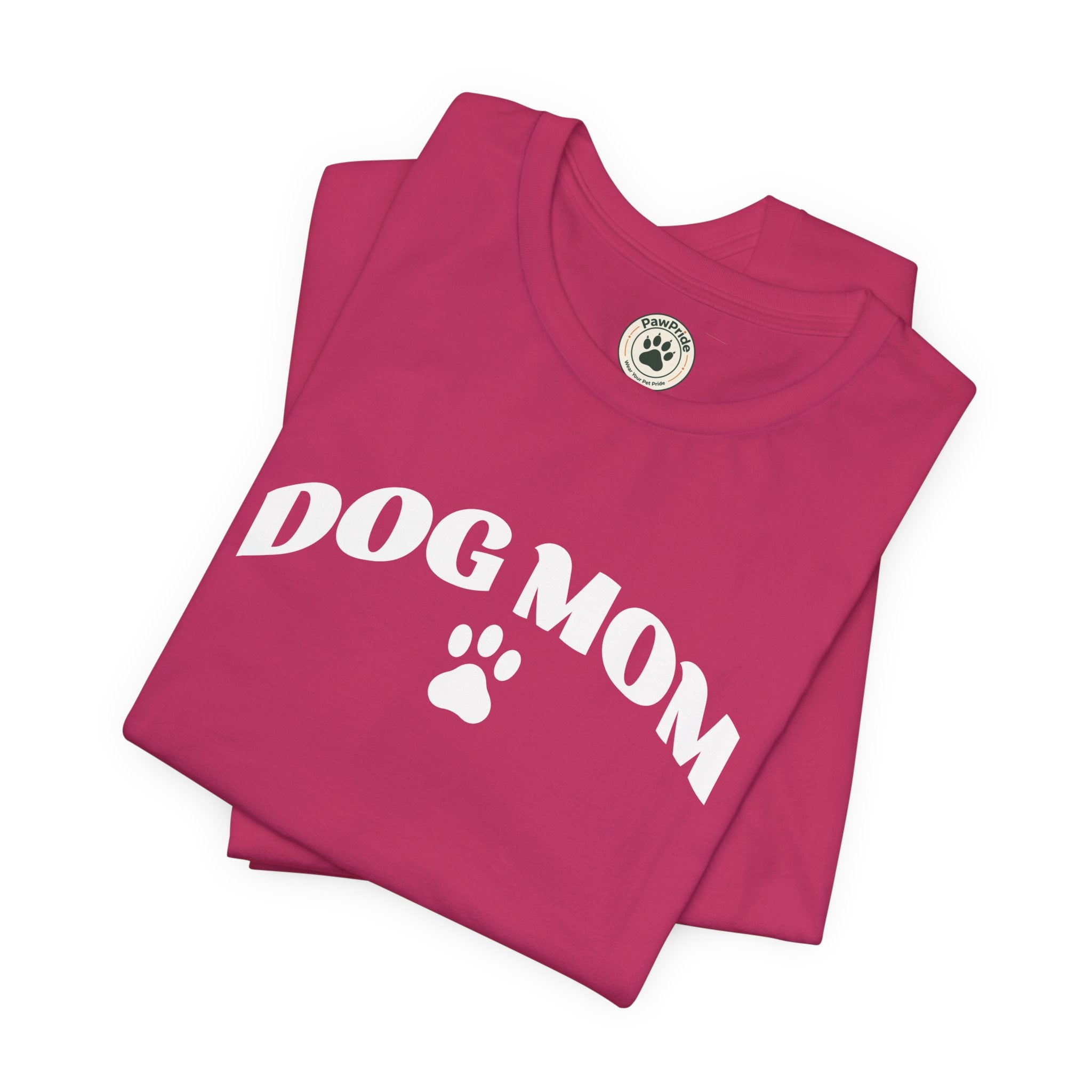 Dog Mom T-Shirt – Retro Paw Print Tee for Dog Lovers, Pet Mom Gift