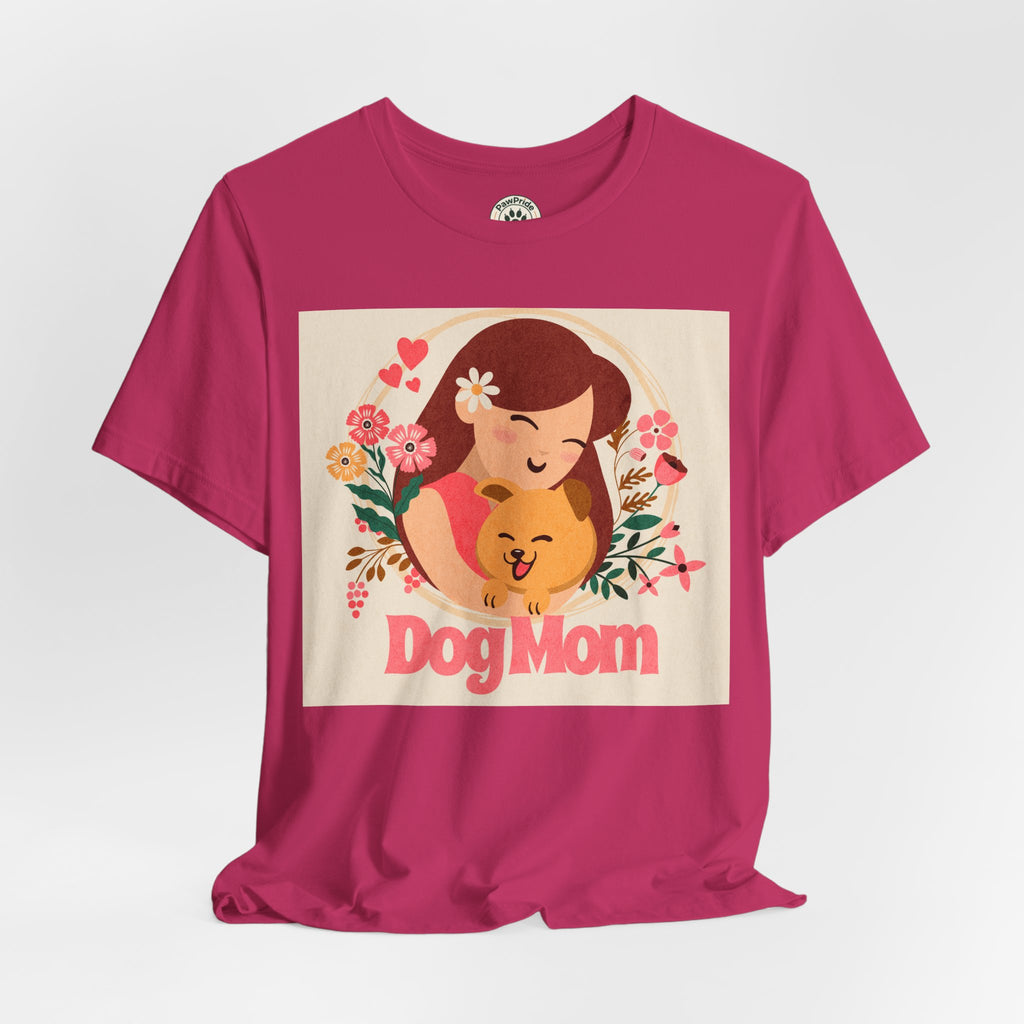 Dog Mom T-Shirt — Cute Floral Dog Mom Tee