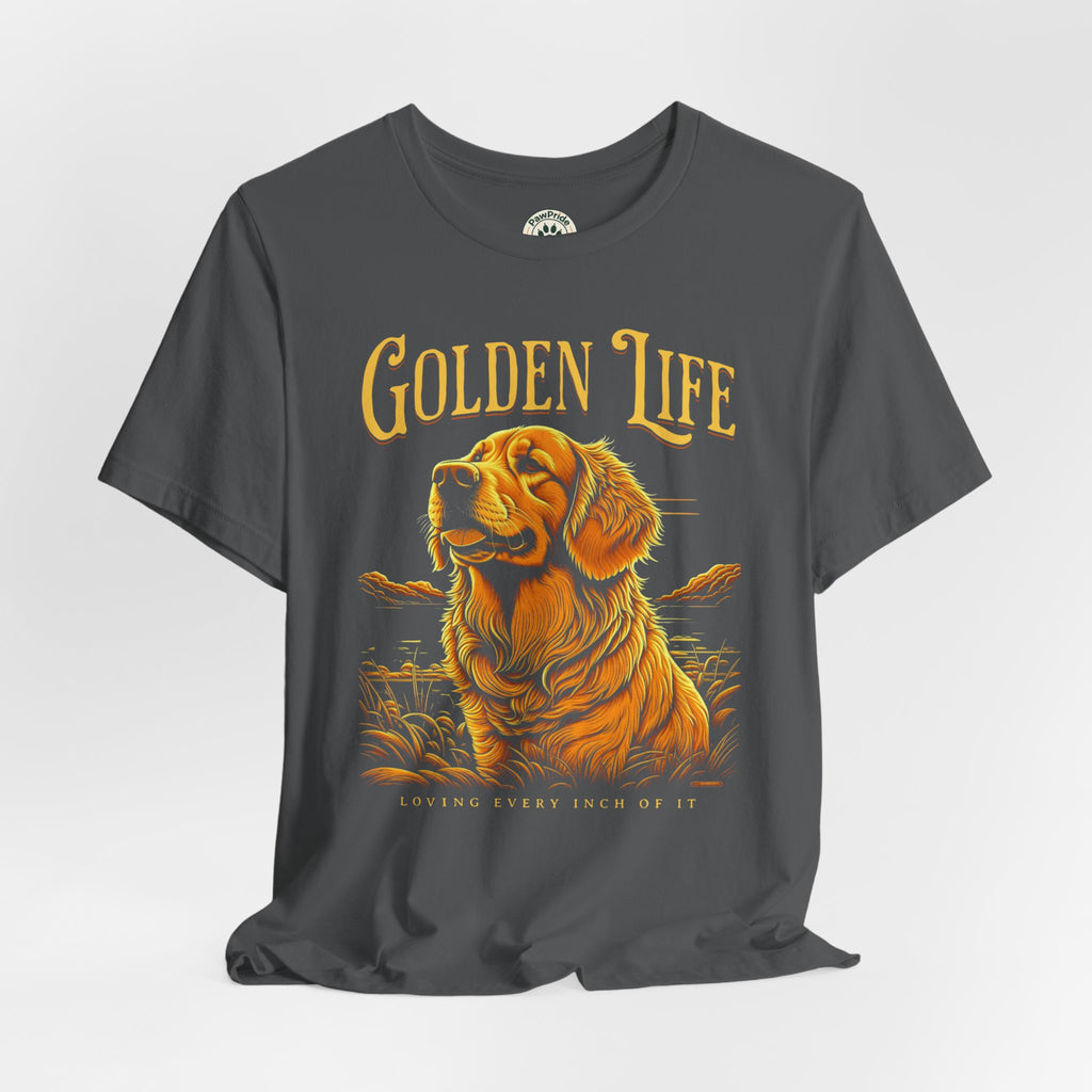 Golden Life Golden Retriever T-Shirt — "Golden Life" Graphic Tee for Dog Lovers
