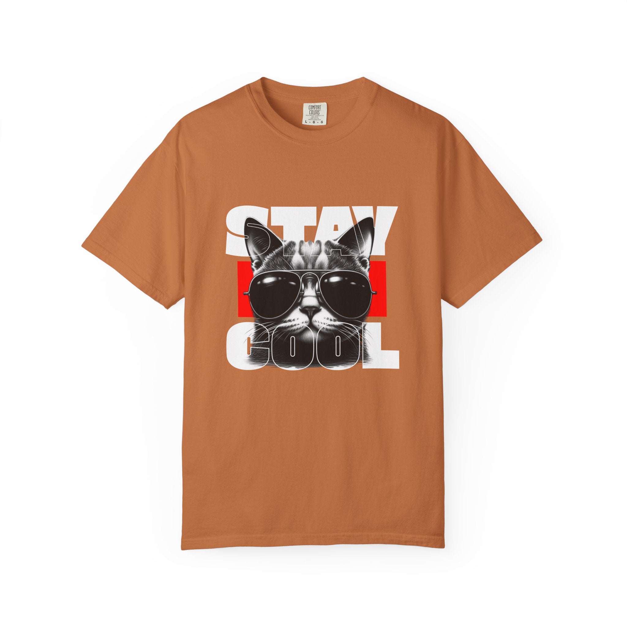 Stay Cool Cat T-Shirt — Retro Sunglasses Graphic Tee