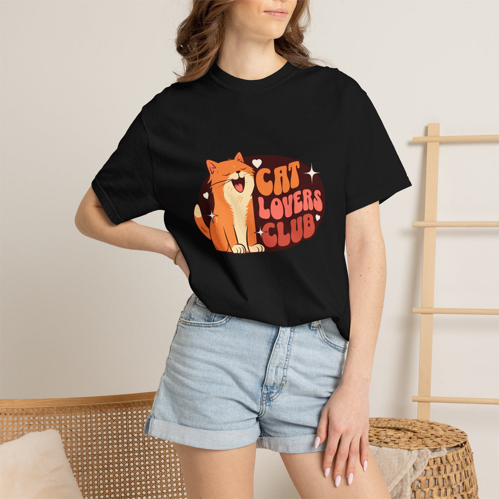 Cat Lovers Club T-Shirt — Cute Retro Cat Graphic Tee