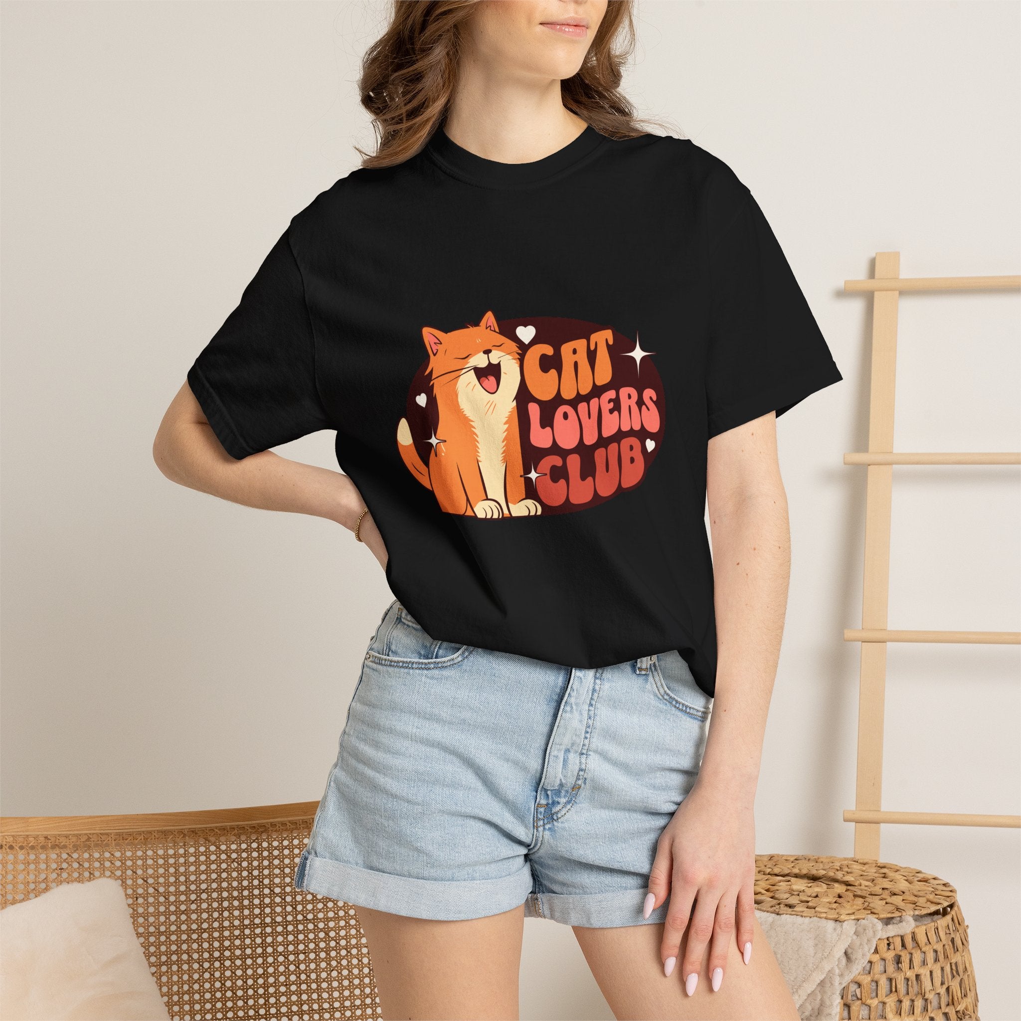 Cat Lovers Club T-Shirt — Cute Retro Cat Graphic Tee