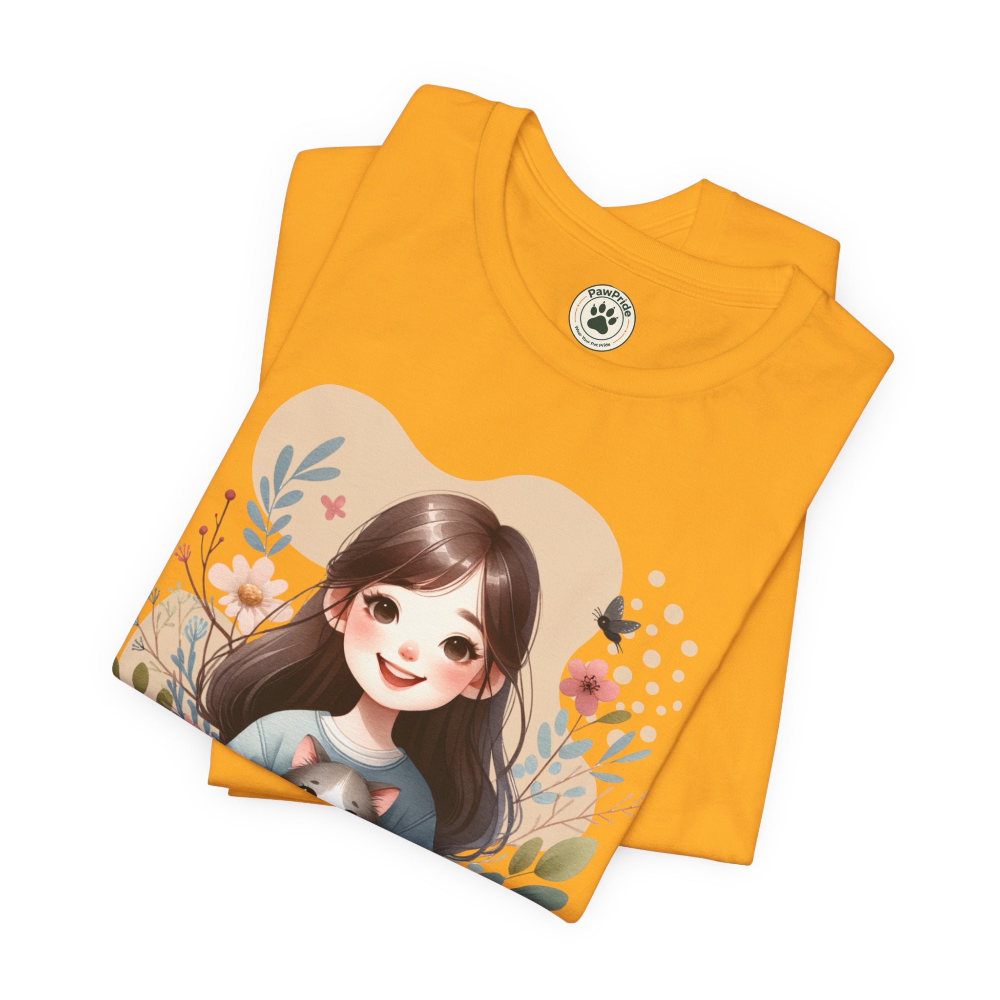 Cat Mom T-Shirt — Cute Floral Illustration Tee for Women Cat Lovers