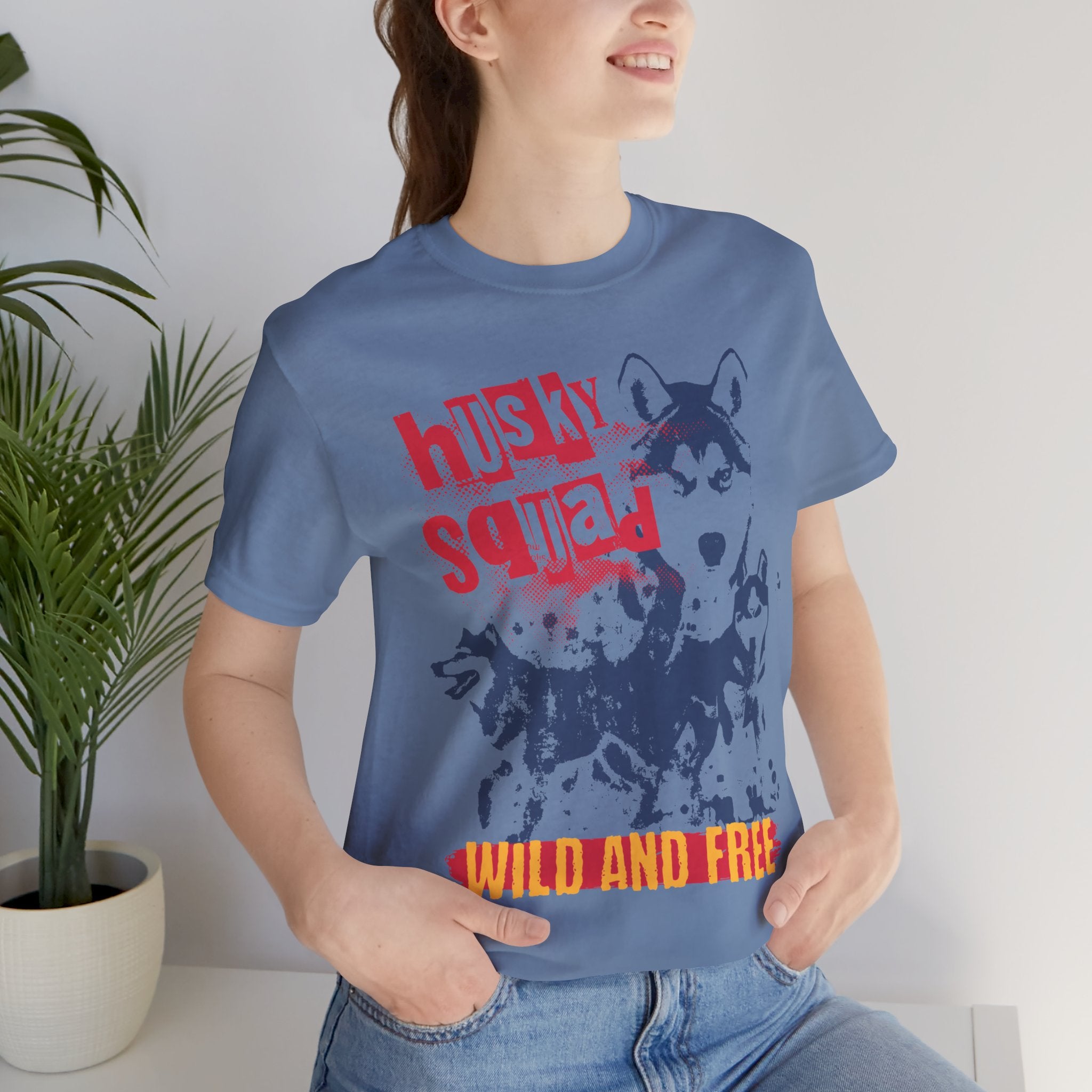 Husky Squad Tee — Wild and Free Siberian Husky Graphic T-Shirt