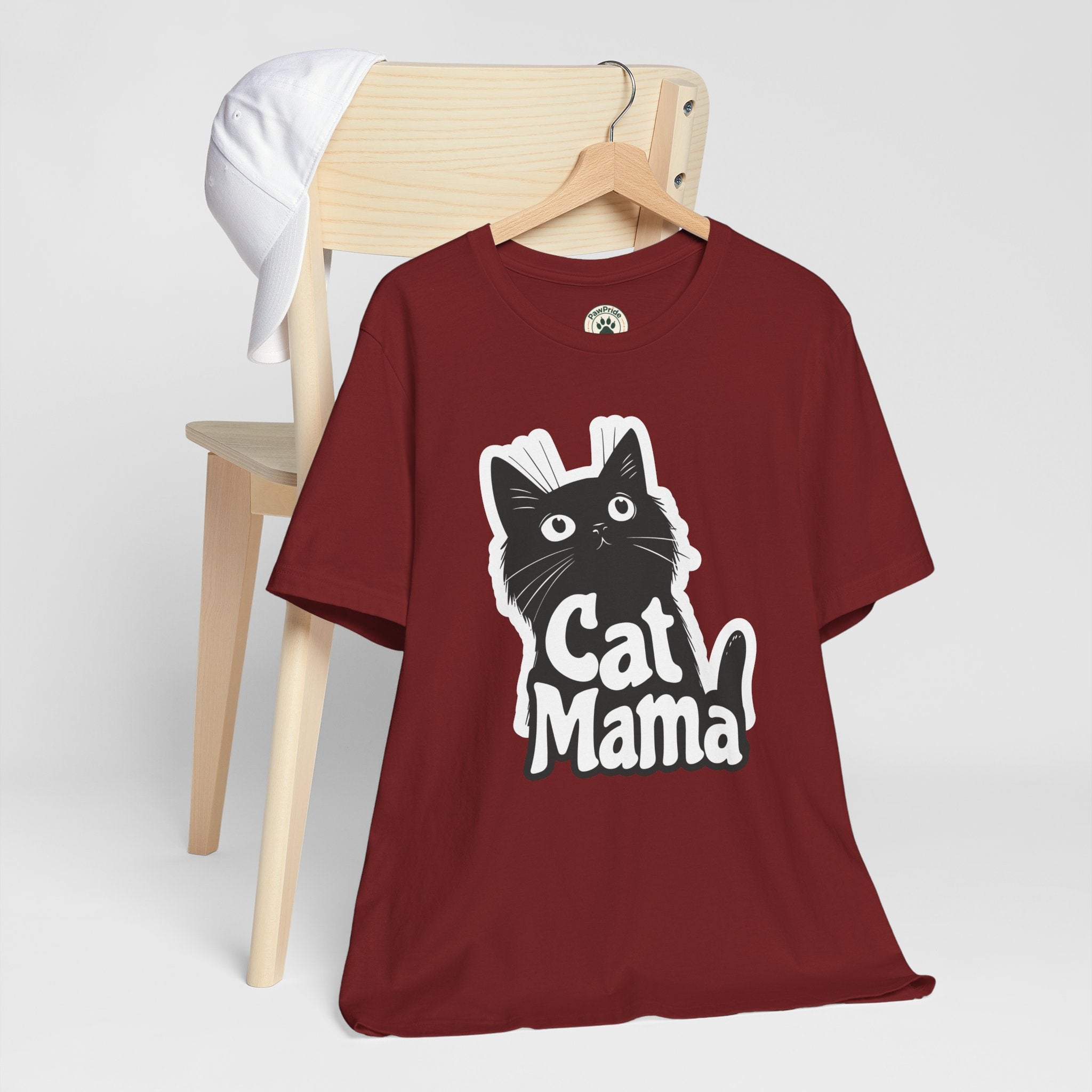 Cat Mama T-Shirt – Cute Black Cat Graphic Tee for Cat Lovers