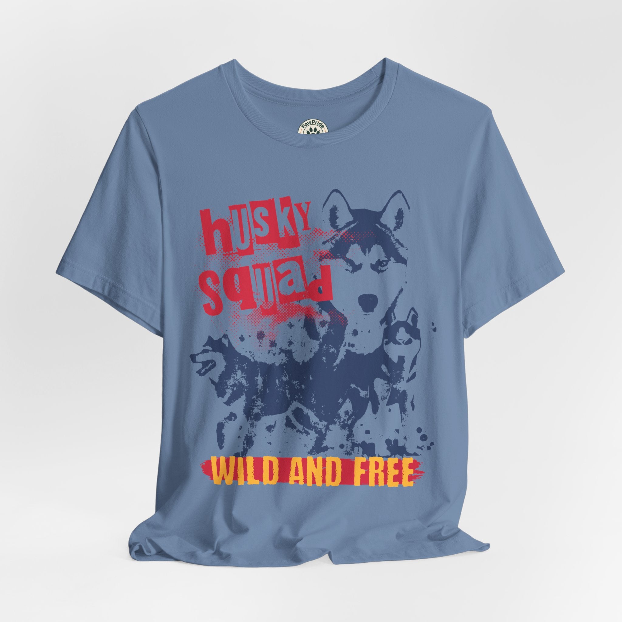 Husky Squad Tee — Wild and Free Siberian Husky Graphic T-Shirt