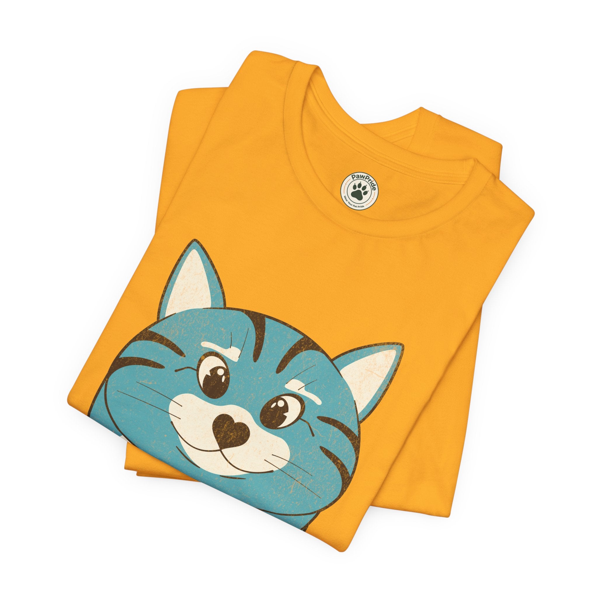 My Cat Rules T-Shirt — Cute Blue Cat Graphic Tee for Cat Lovers