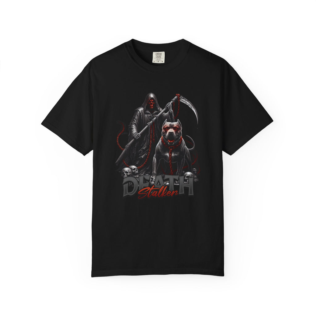 Death Stalker T-Shirt — Grim Reaper & Bulldog Graphic Tee