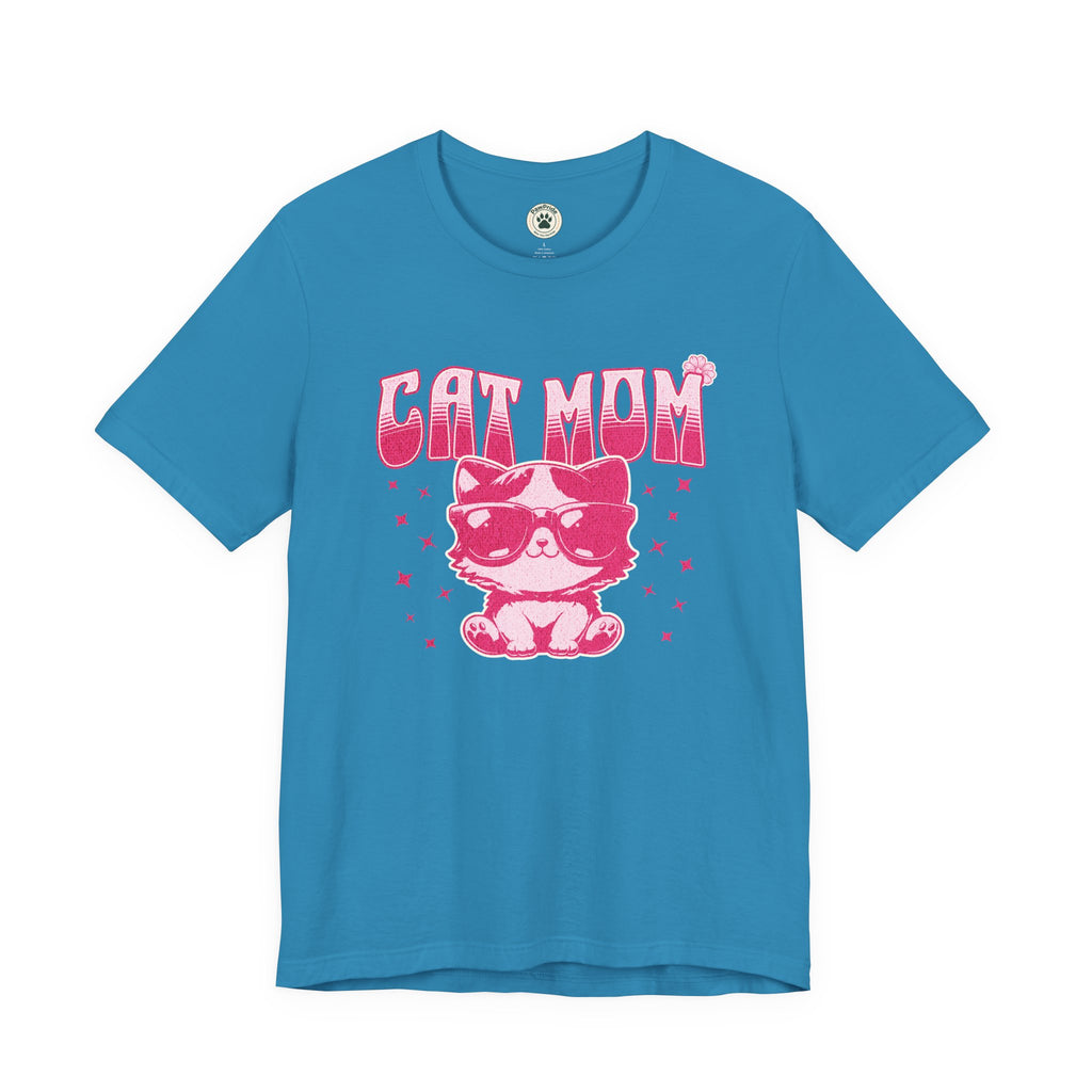 Cat Mom T-Shirt — Pink Cute Cat Graphic Tee