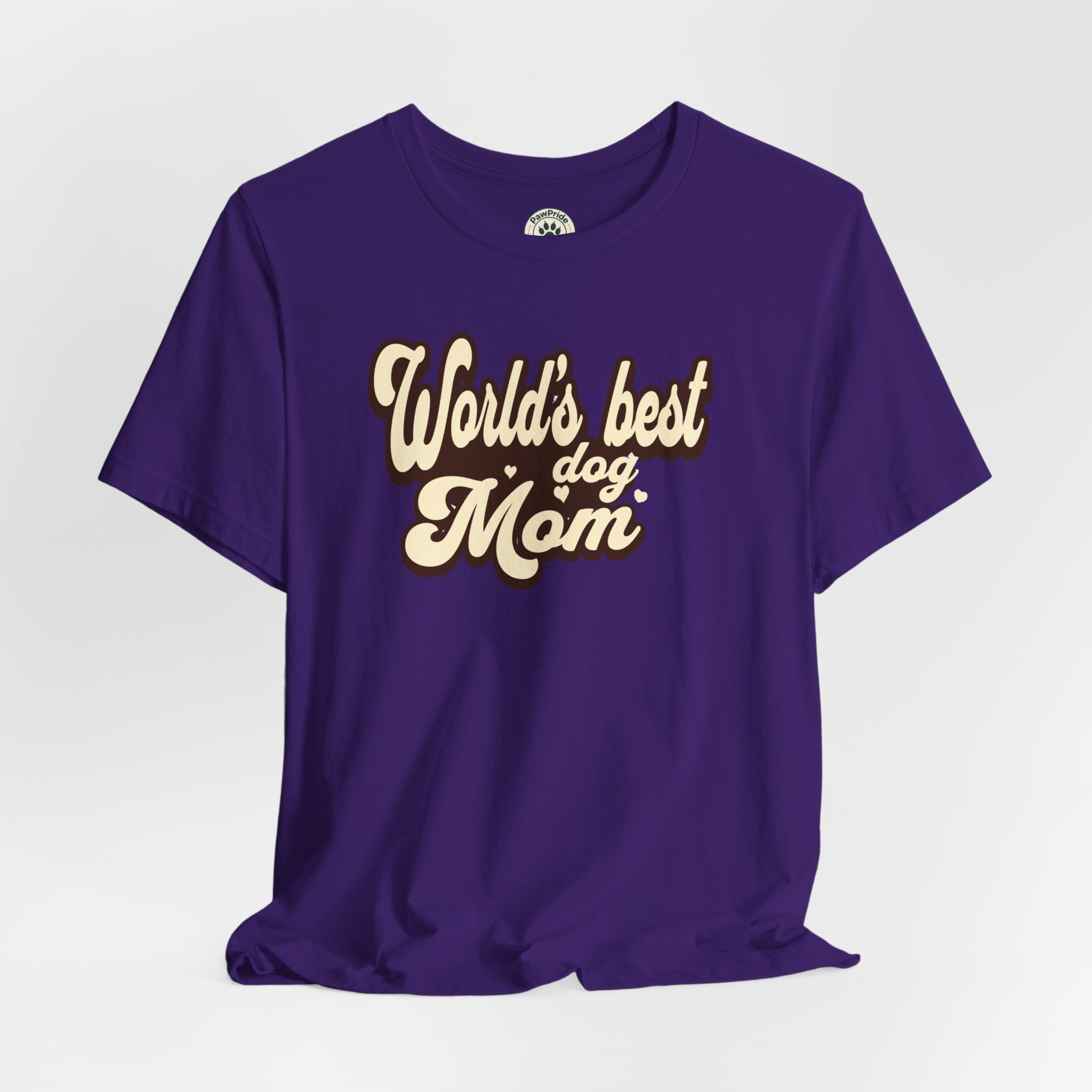 World's Best Dog Mom T-Shirt — Retro Script Pet Mom Tee